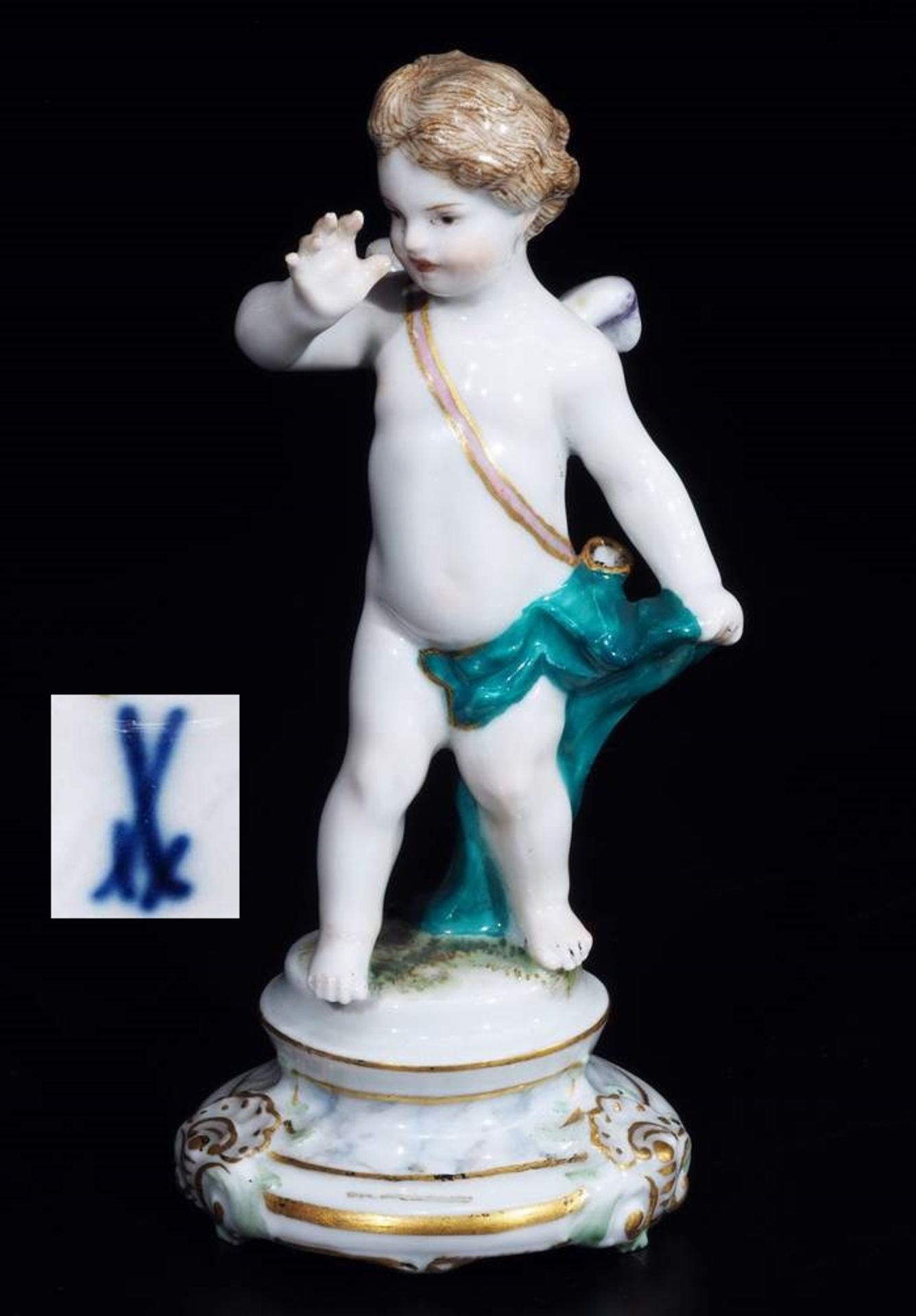 Meissen Figur "Amor lange Nase machend".