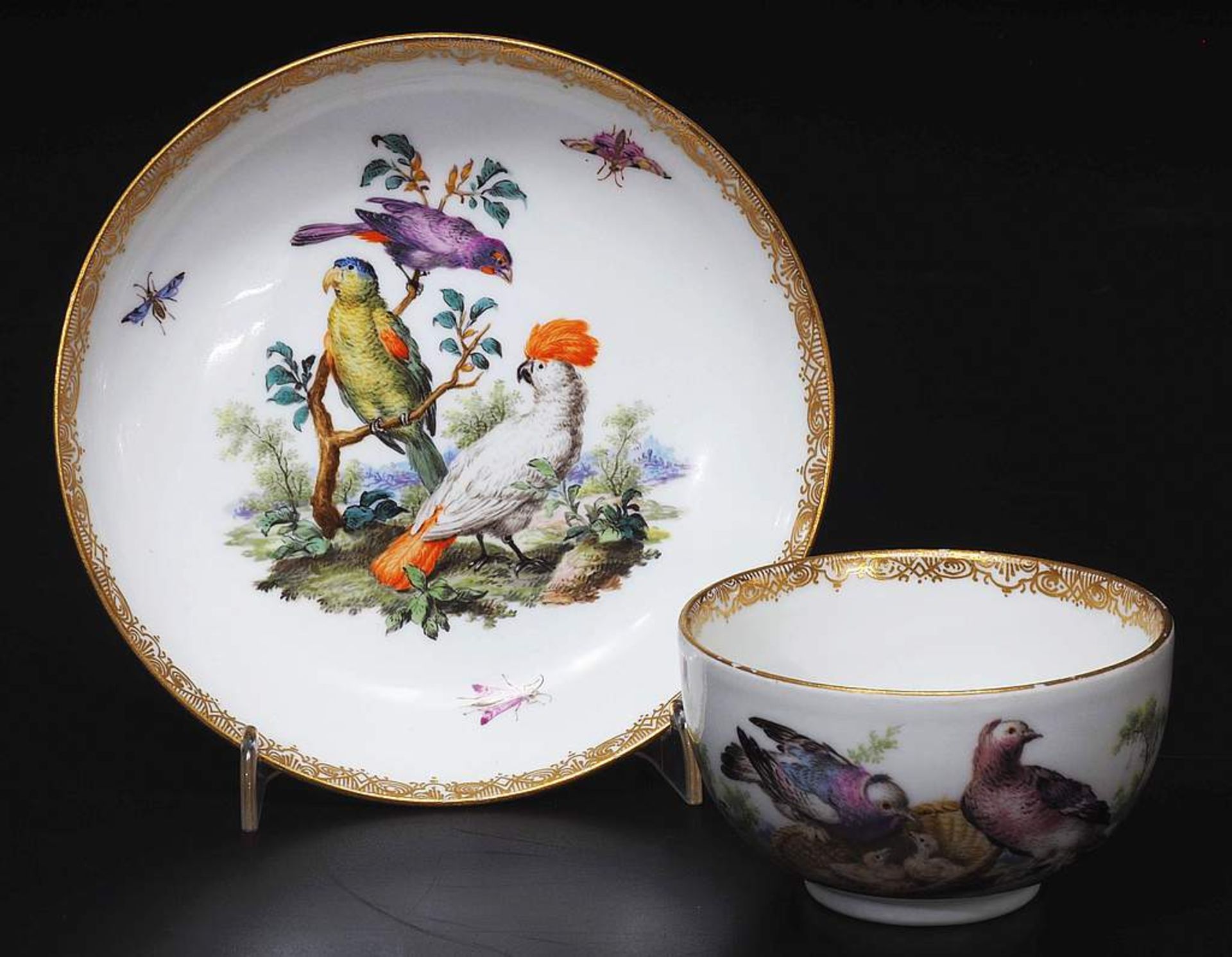 Marcolini Tasse. Untertasse. Marcolini Tasse. Untertasse. MEISSEN 1774 - 1817, 1. Wahl. - Bild 2 aus 7