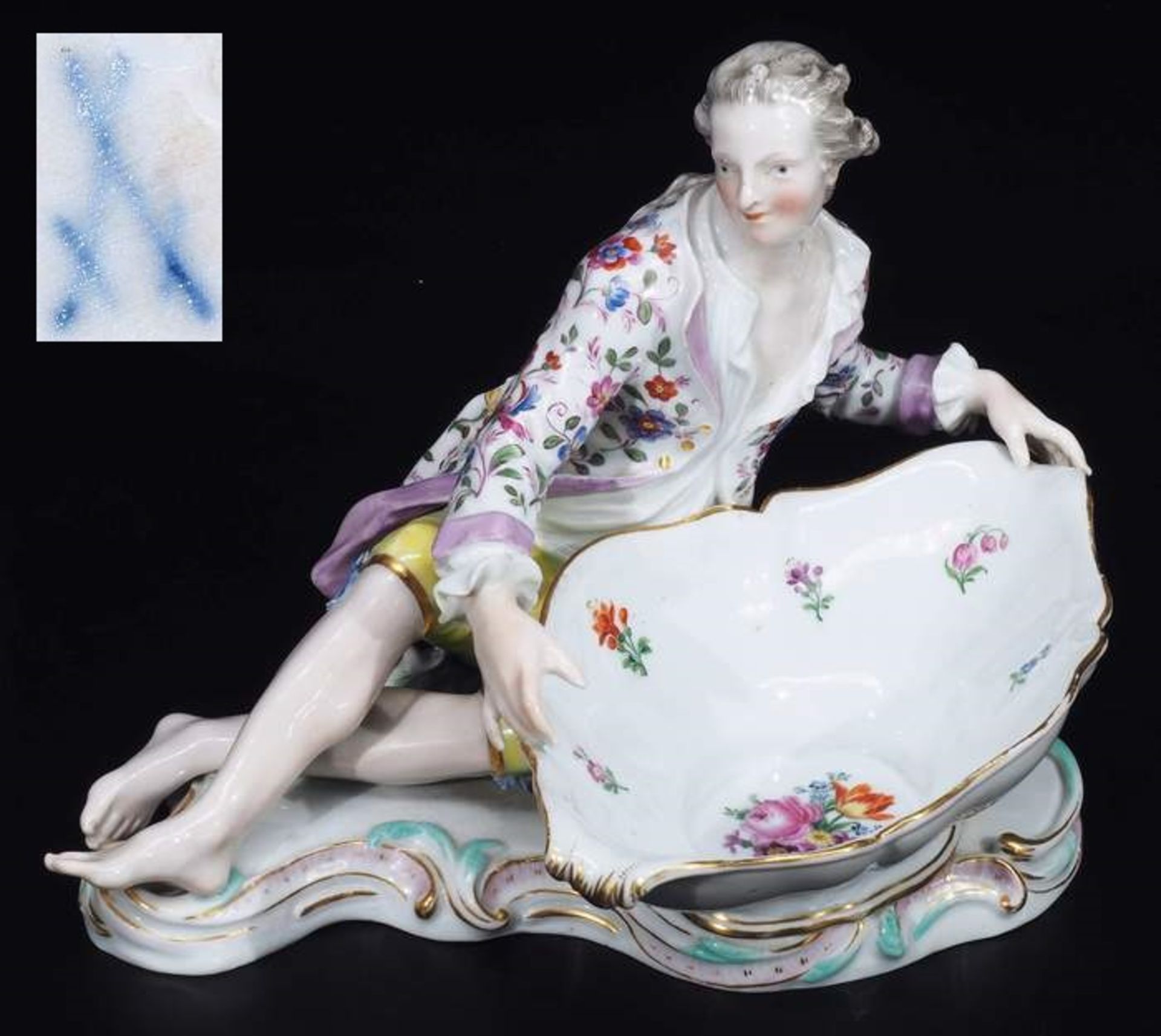 Große Figurenschale. MEISSEN um 1880, 1. Wahl. Große Figurenschale. MEISSEN um 1880, 1. Wahl.Große