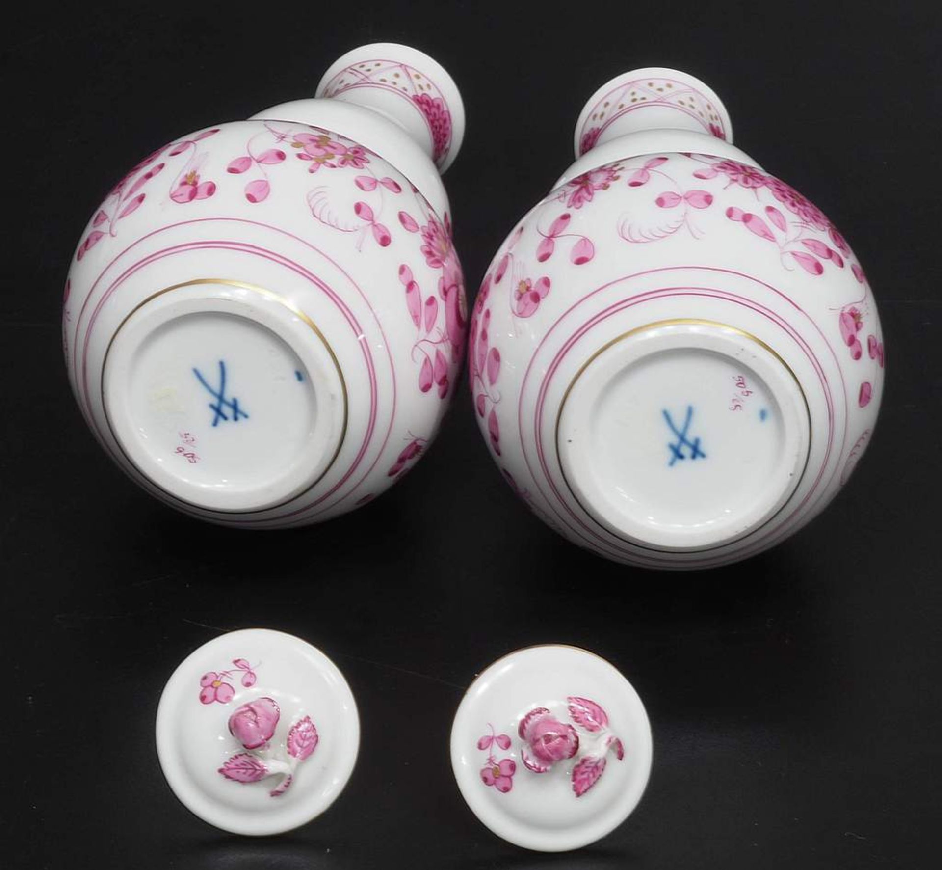 Paar Likör-Flaschen. Paar Likör-Flaschen. MEISSEN 1972 - 1980, 1. Wahl. Sogenannte Sake-Flasche - Bild 4 aus 5