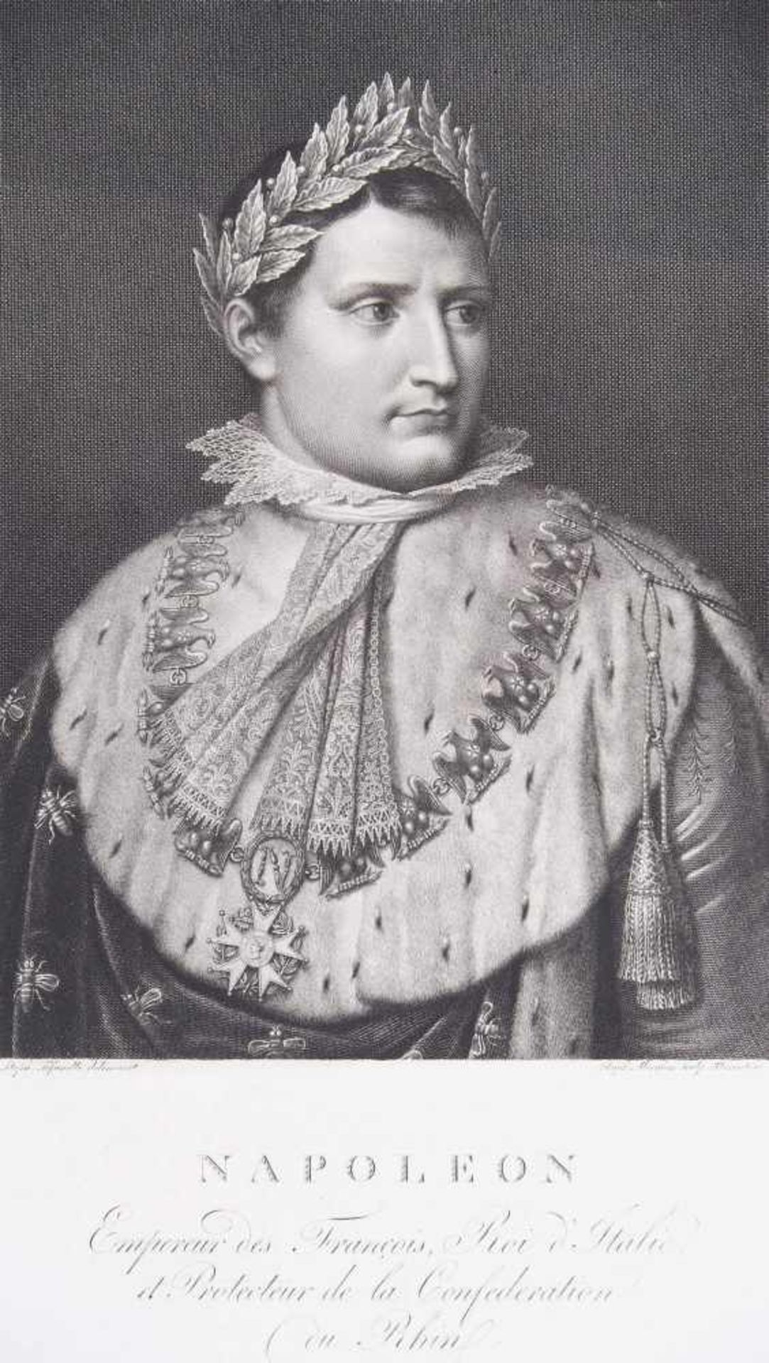 Portrait Napoleon mit Lorbeerkranz und HermelinumhangPortrait Napoleon mit Lorbeerkranz - Bild 2 aus 8
