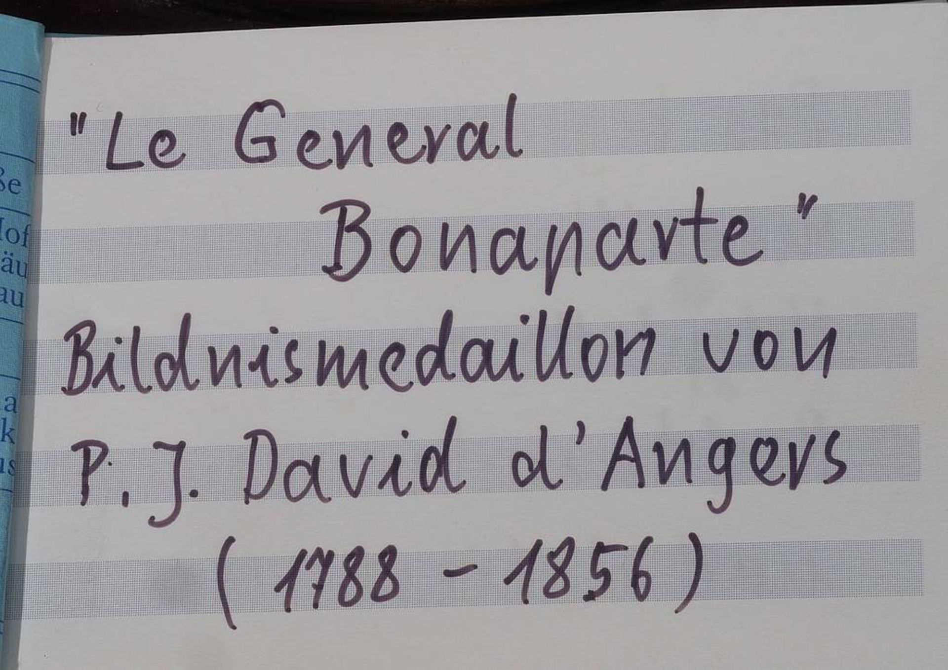 Bildnismedaillon "Le General Bonaparte". Bildnismedaillon "Le General Bonaparte". Pierre-Jan - Image 7 of 8
