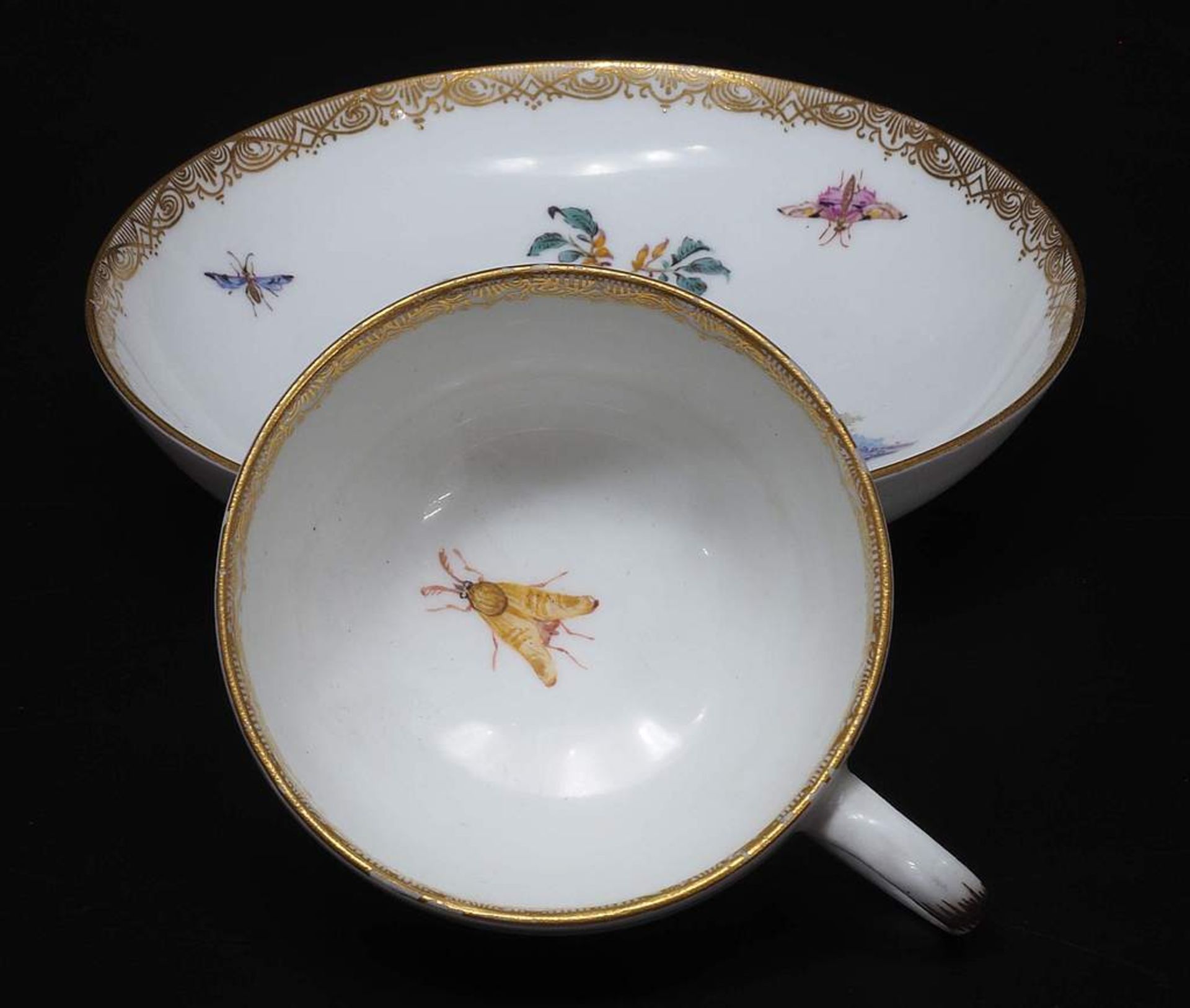 Marcolini Tasse. Untertasse. Marcolini Tasse. Untertasse. MEISSEN 1774 - 1817, 1. Wahl. - Bild 4 aus 7