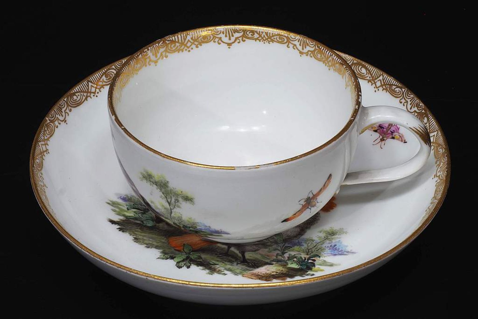 Marcolini Tasse. Untertasse. Marcolini Tasse. Untertasse. MEISSEN 1774 - 1817, 1. Wahl. - Image 3 of 7