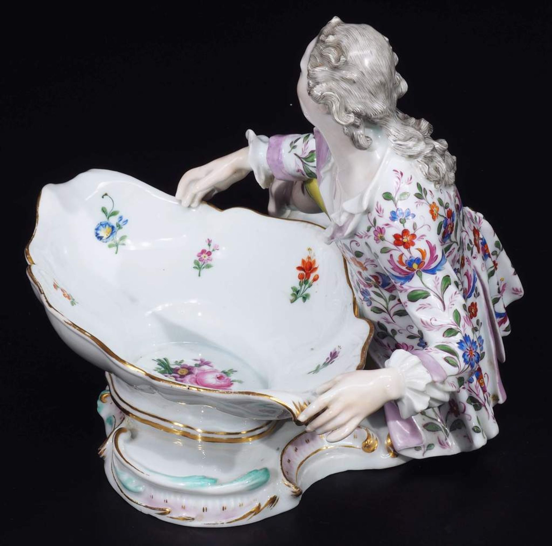 Große Figurenschale. MEISSEN um 1880, 1. Wahl. Große Figurenschale. MEISSEN um 1880, 1. Wahl.Große - Bild 5 aus 8