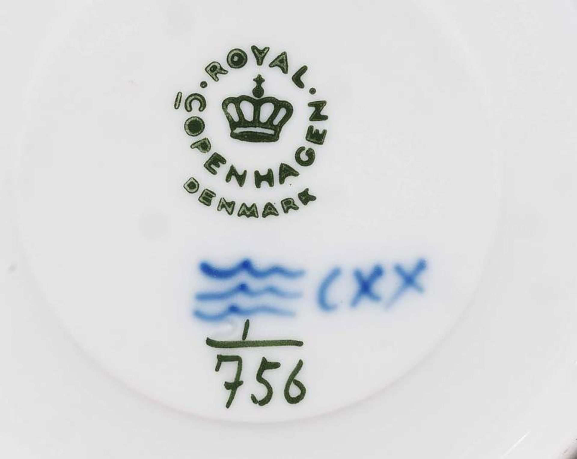 Tee-/ Kaffeeservice. ROYAL COPENHAGEN. Tee-/Kaffeeservice. ROYAL COPENHAGEN. 20. Jahrhundert. Blau- - Bild 7 aus 7