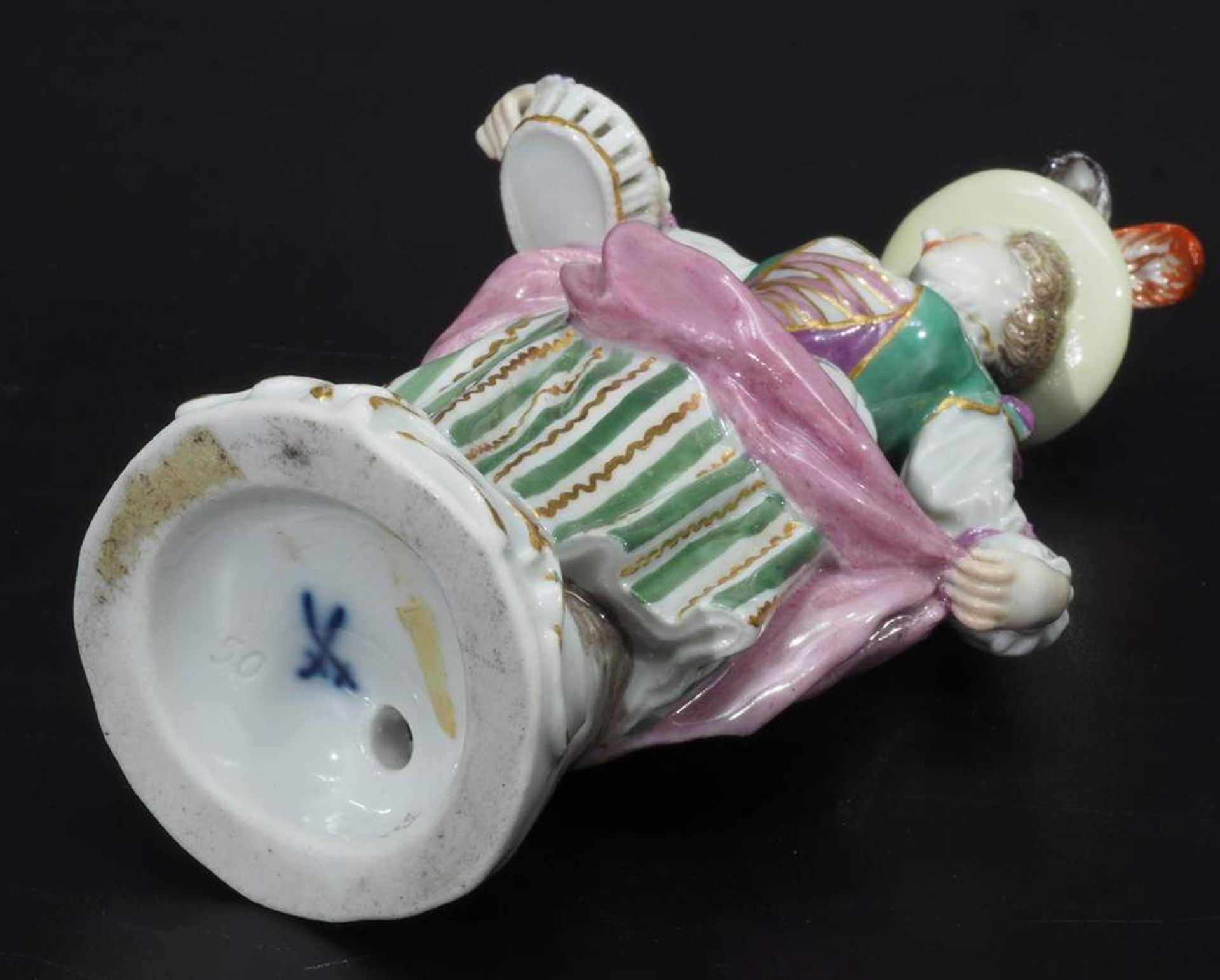 Gärtnerkind mit Blumenkorb. MEISSEN um 1900, 1. Wahl. Modell Johann Joachim Kaendler, - Bild 6 aus 9