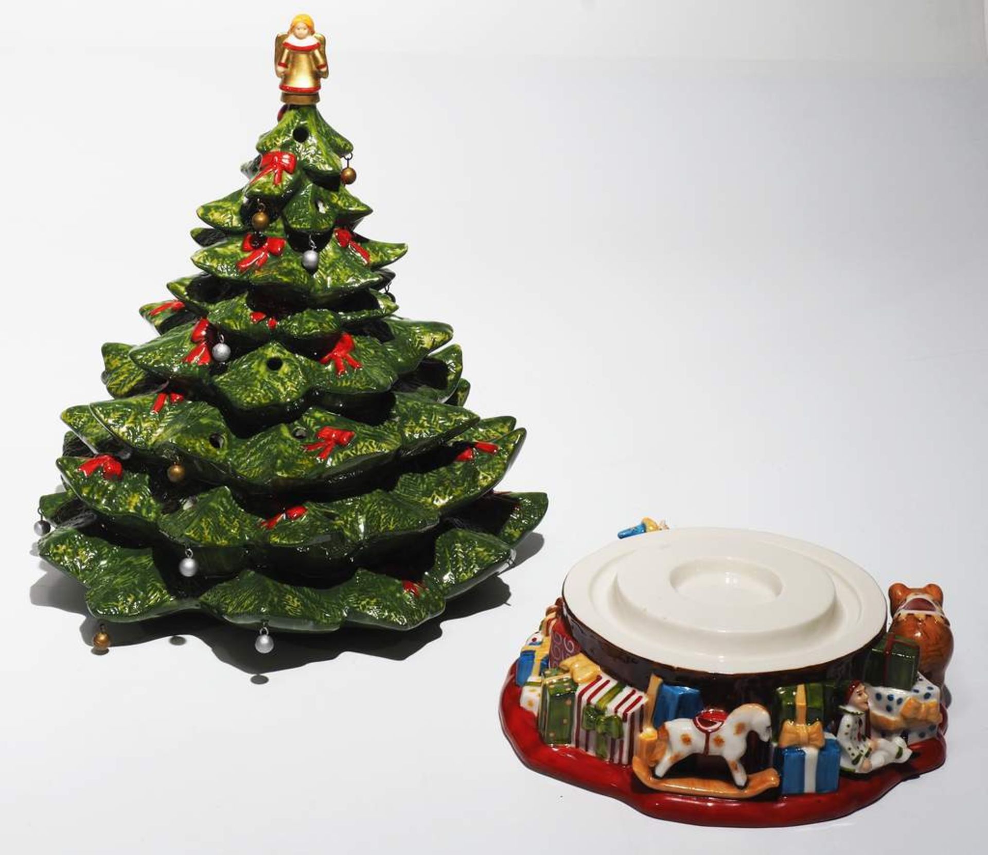 1) Spieluhr "O Tannenbaum", zweiteilig. VILLEROY & BOCH Christmas Toys. Spieluhr spielt den - Image 5 of 9