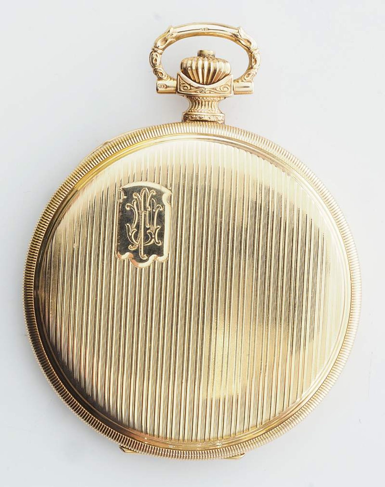 Savonette Taschenuhr "OMEGA", 585er Geld, alle Deckel Gold. Ca. 30iger Jahre, goldfarbenes - Bild 3 aus 9