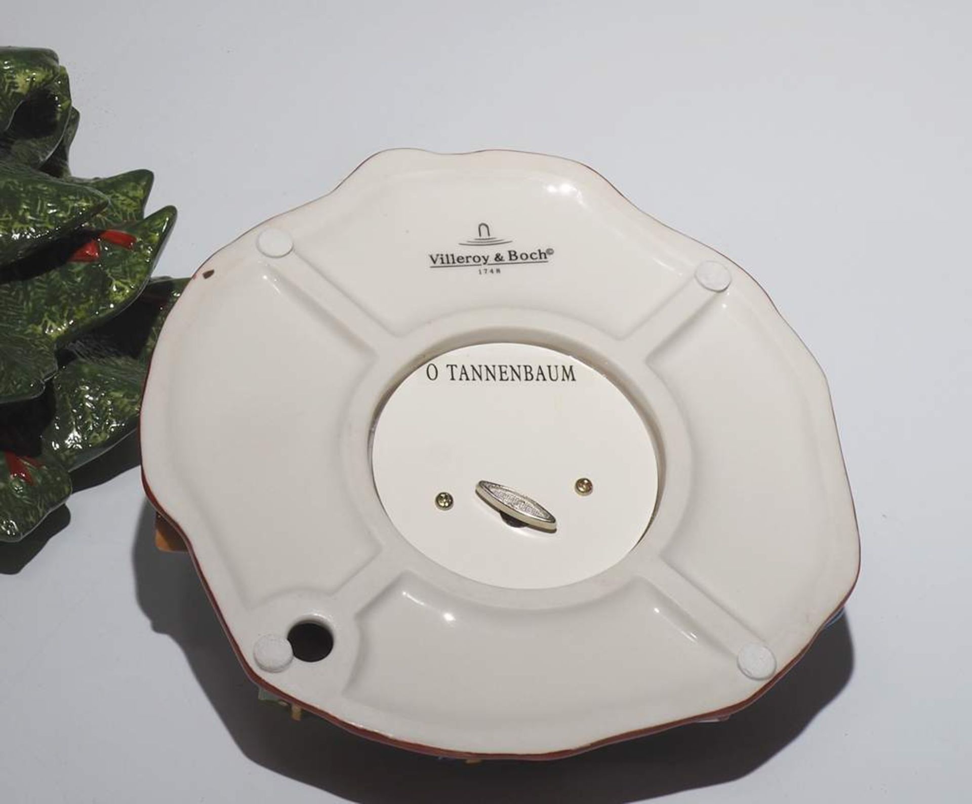 1) Spieluhr "O Tannenbaum", zweiteilig. VILLEROY & BOCH Christmas Toys. Spieluhr spielt den - Bild 6 aus 9