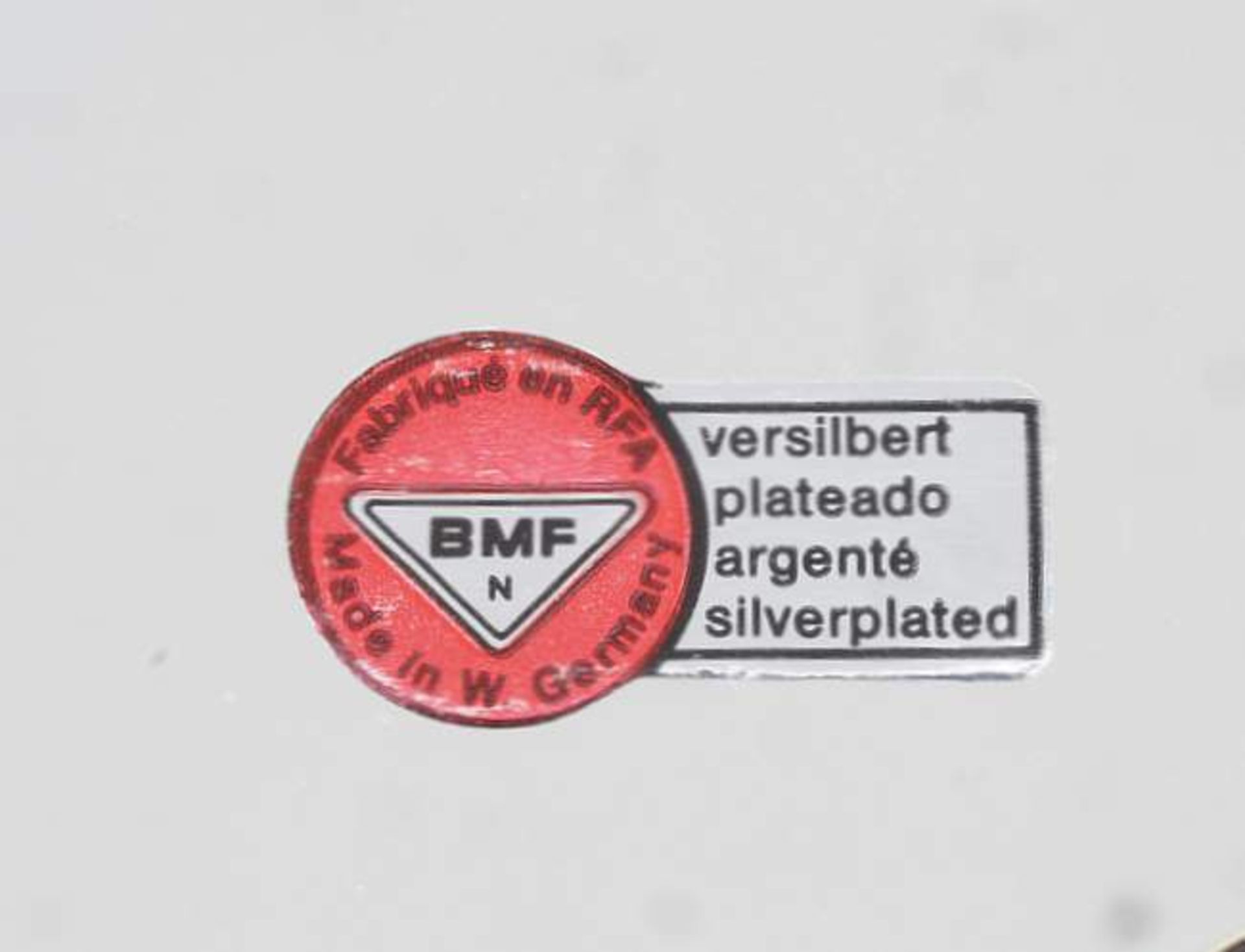 Platzteller, BMF (Bayerische Metallwarenfabrik, Nürnberg). 10er Satz, versilberte Ausführung, - Bild 6 aus 6