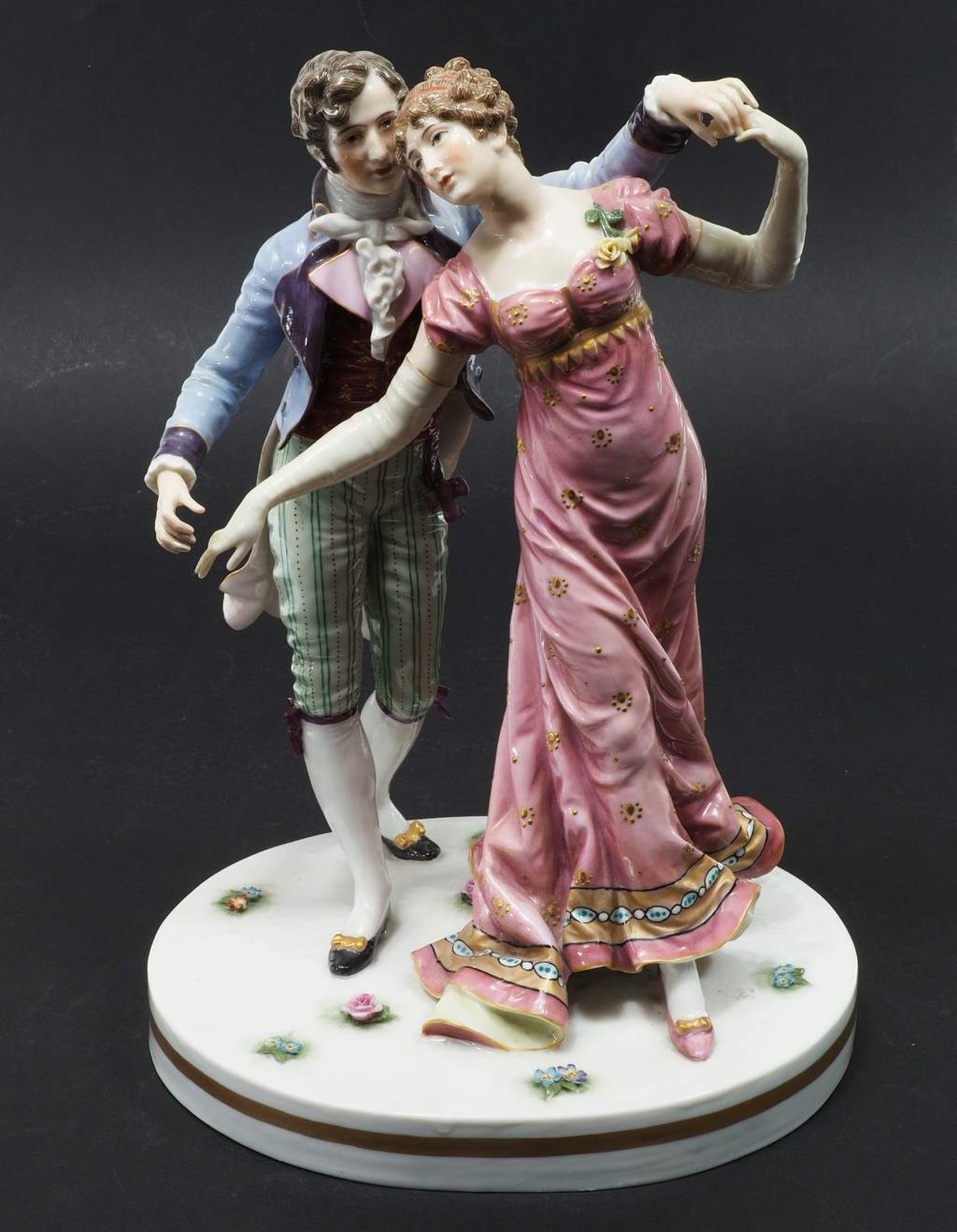 Tanzendes Paar. PASSAU Dressel, Kister & Cie, Marke 1907 - 1920, Modell Nummer 4794. - Bild 2 aus 8
