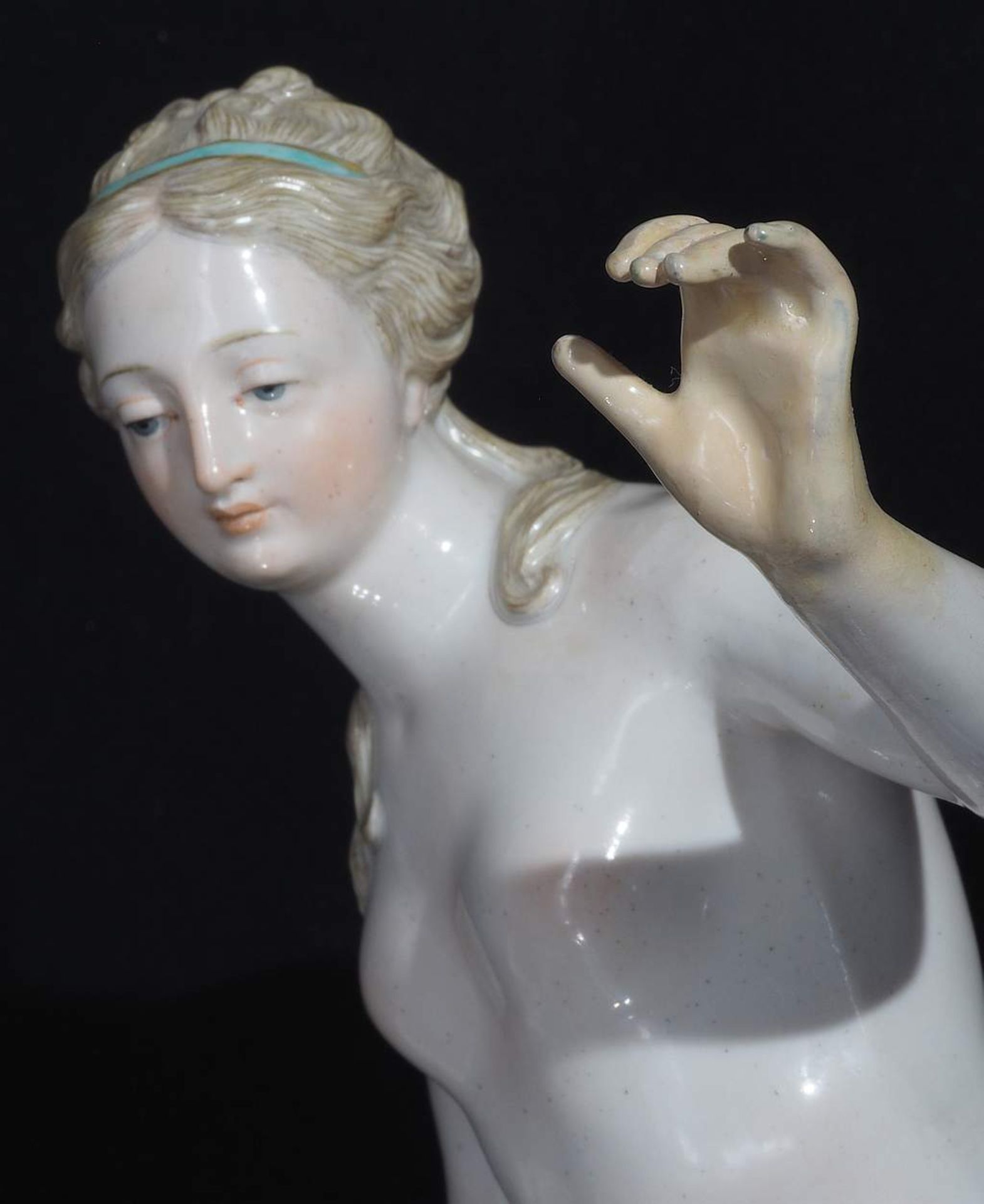 Große Figurengruppe "Der Tritonenfang". MEISSEN um 1860, 1. Wahl. Modell von Johann Joachim<br - Bild 8 aus 8