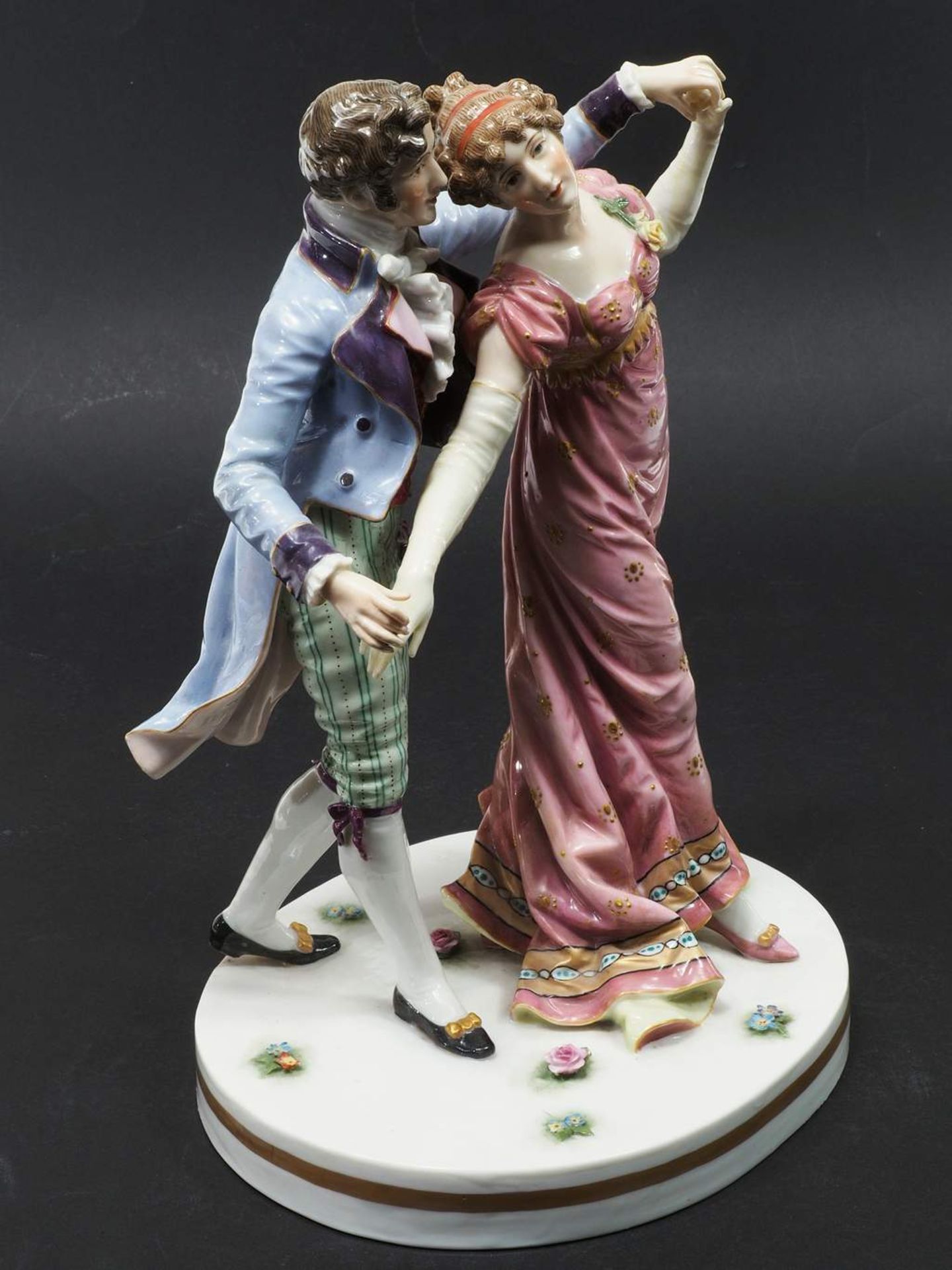 Tanzendes Paar. PASSAU Dressel, Kister & Cie, Marke 1907 - 1920, Modell Nummer 4794. - Bild 3 aus 8