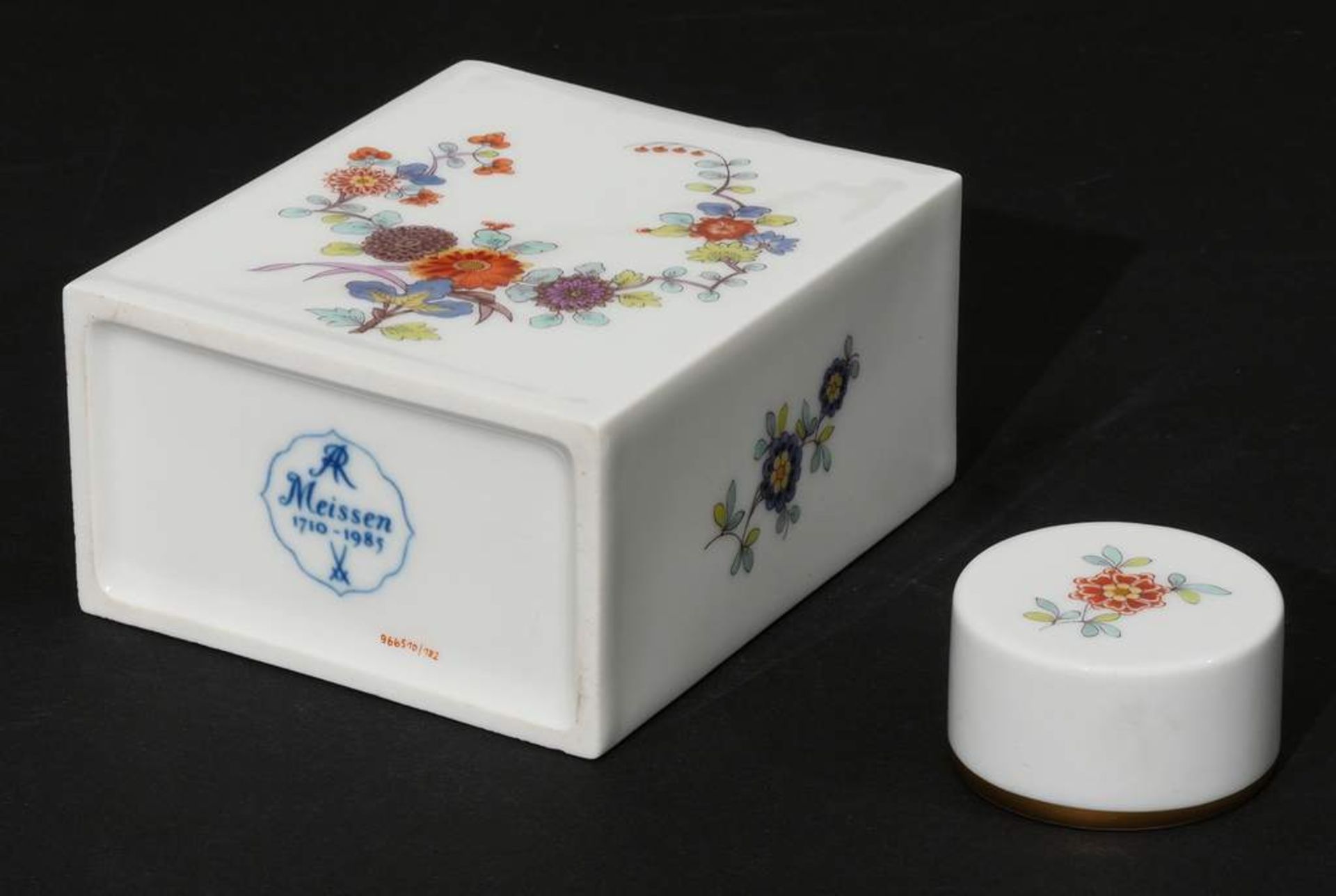 Teedose. MEISSEN Jubiläumsmarke 1710 - 1985, 1. Wahl. Anläßlich des 275. Jubiläums der Meissene - Bild 5 aus 6