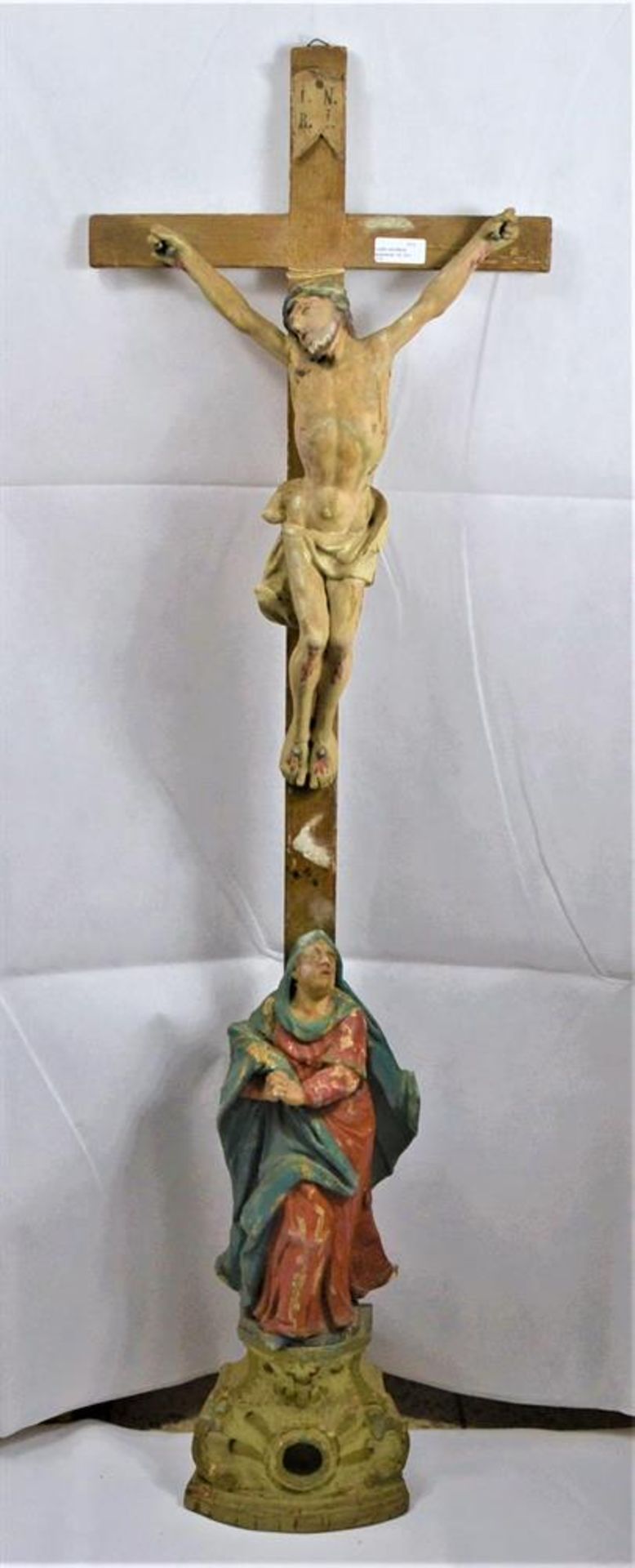 Kruzifix mit Maria Magdalena 19 Jhdt. ca. 113cm