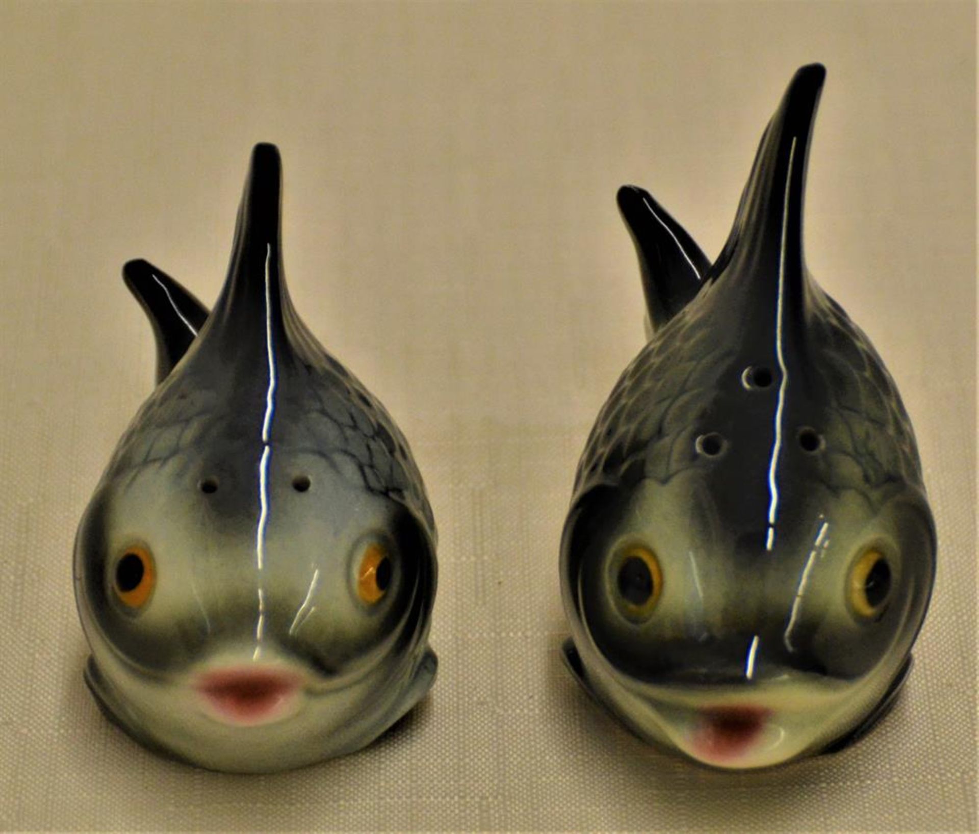 Hummelfiguren Salz und Pfeffer Fische P150B P150A 8cm