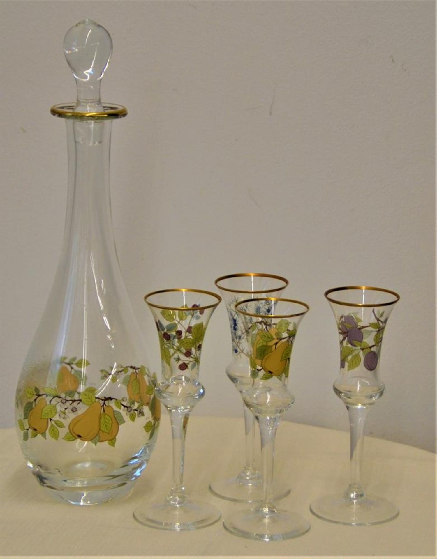 Hutschenreuther Glasset Karaffe und 4 Gläser<