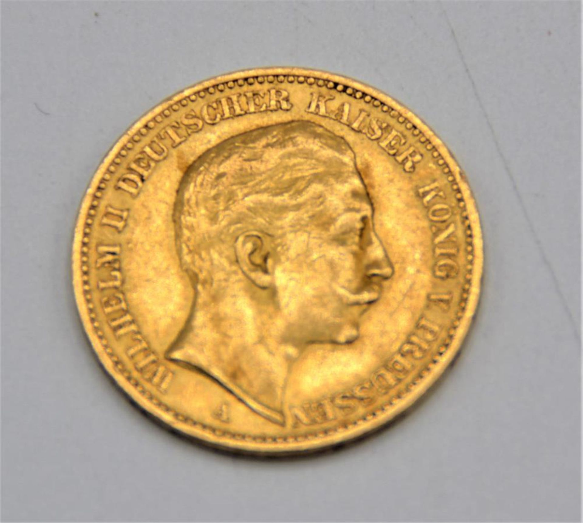 Goldmünze 20 Reichsmark Gold 1892A 900er 7,94g 22,5mm ss