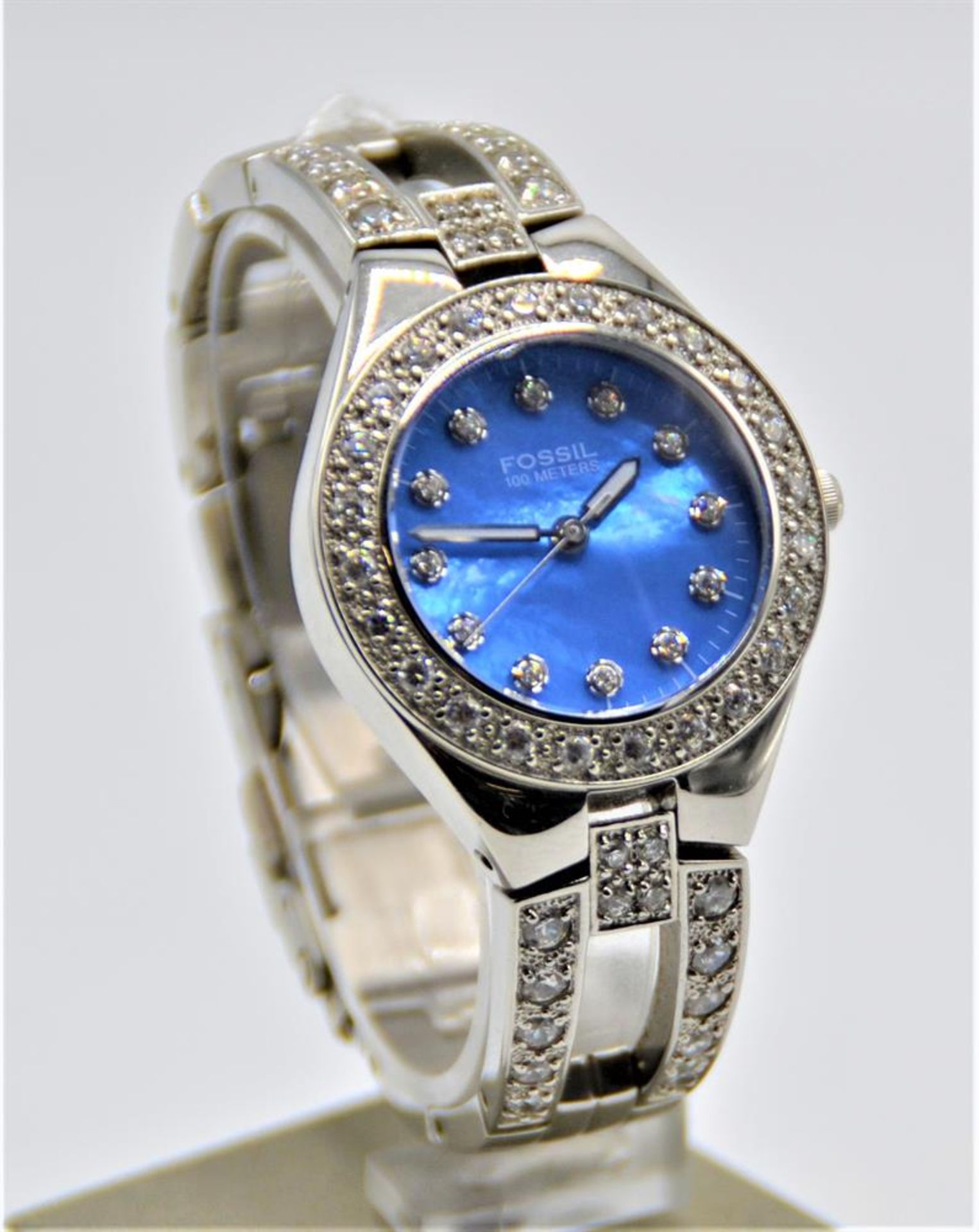 Damenuhr Fossil Blue AM3496 Quartz, die Uhr läuft