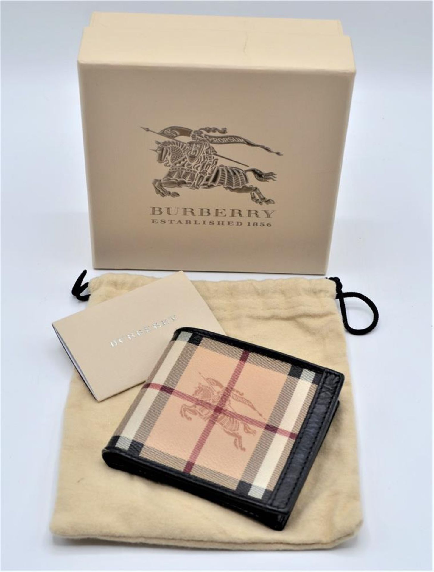 BURBERRY Geldbörse Herren Horseferry mit Staubbeutel und Geschenkbox, sehr guter Zustand