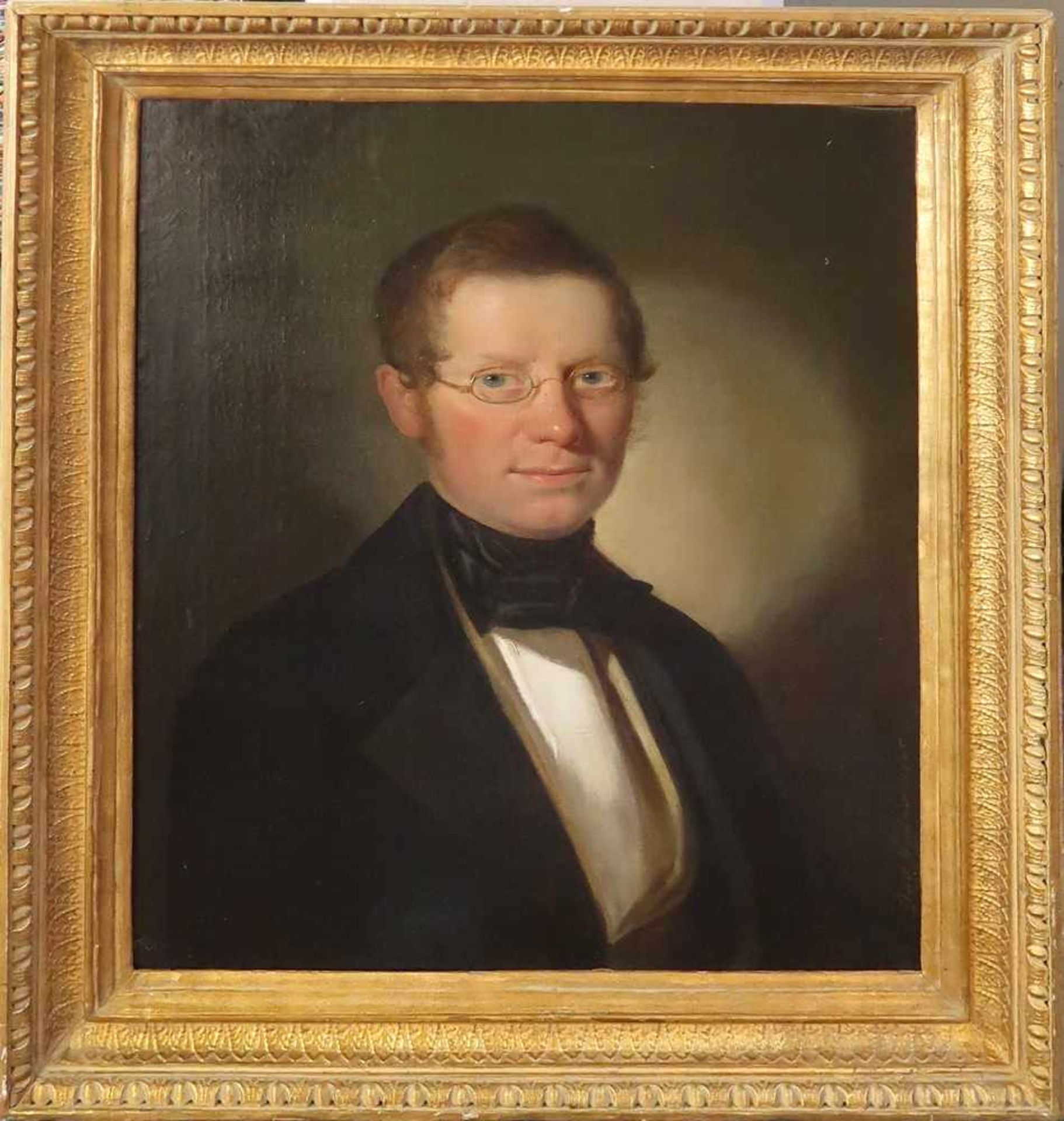 1 Ölgemälde "Portrait eines Herrn" R. seitl. sign. Josef Weidner(wohl 1801-1870/71) R. seitl. dat.