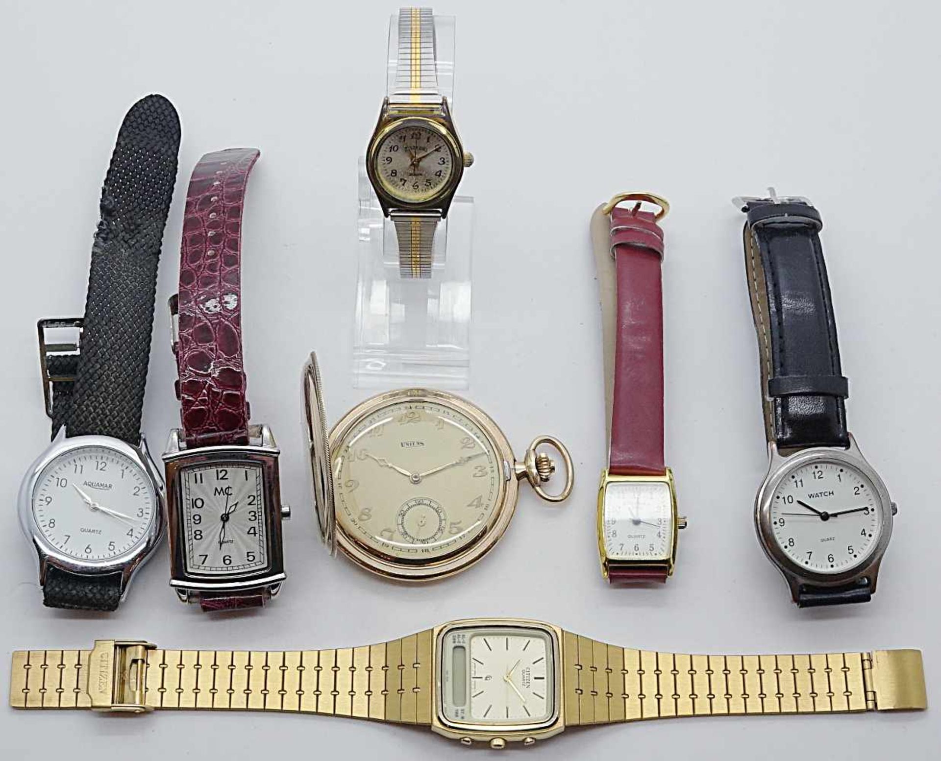 Konvolut Armbanduhren sowie 1 Taschenuhr