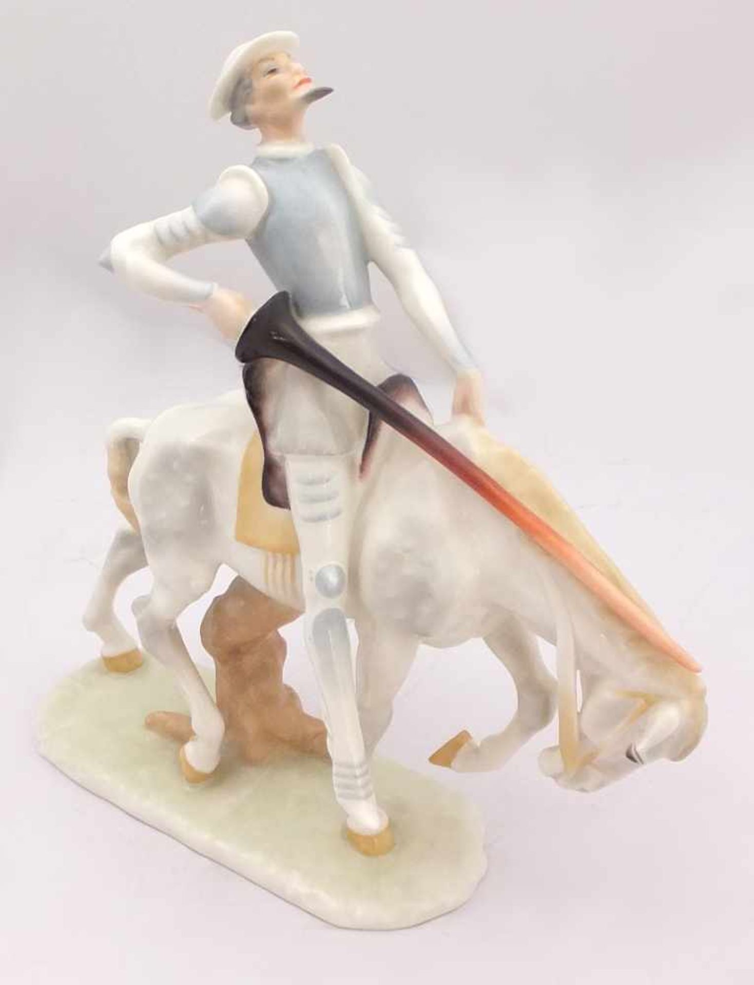 1 Figur Porz.HUTSCHENREUTHER 1x gestr. "Don Quichote" Entw. Carl WERNER (wohl 1895-1980) H ca.