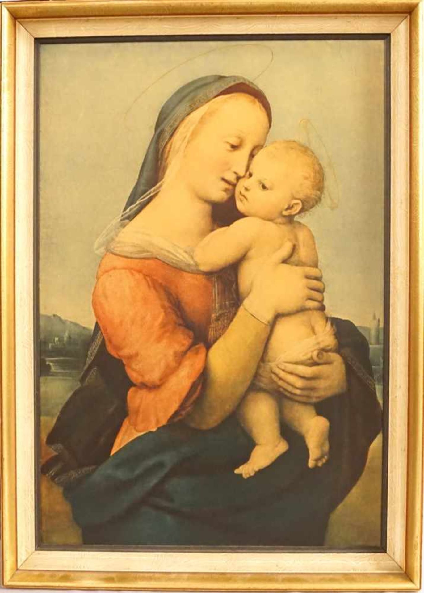 1 Druck "Madonna Tempi" von Raffaelca. 67x46cm Ra. Asp. - Bild 2 aus 2