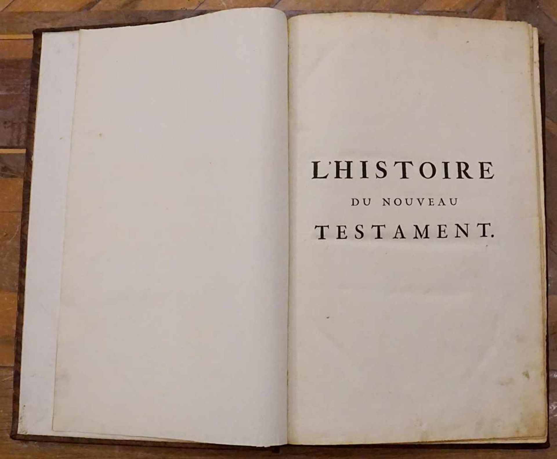 Buch "L'Histoire du Nouveau Testament", Herausgeber Pierre MORTIER, Amsterdam 1700Titelkupfer, - Image 3 of 3