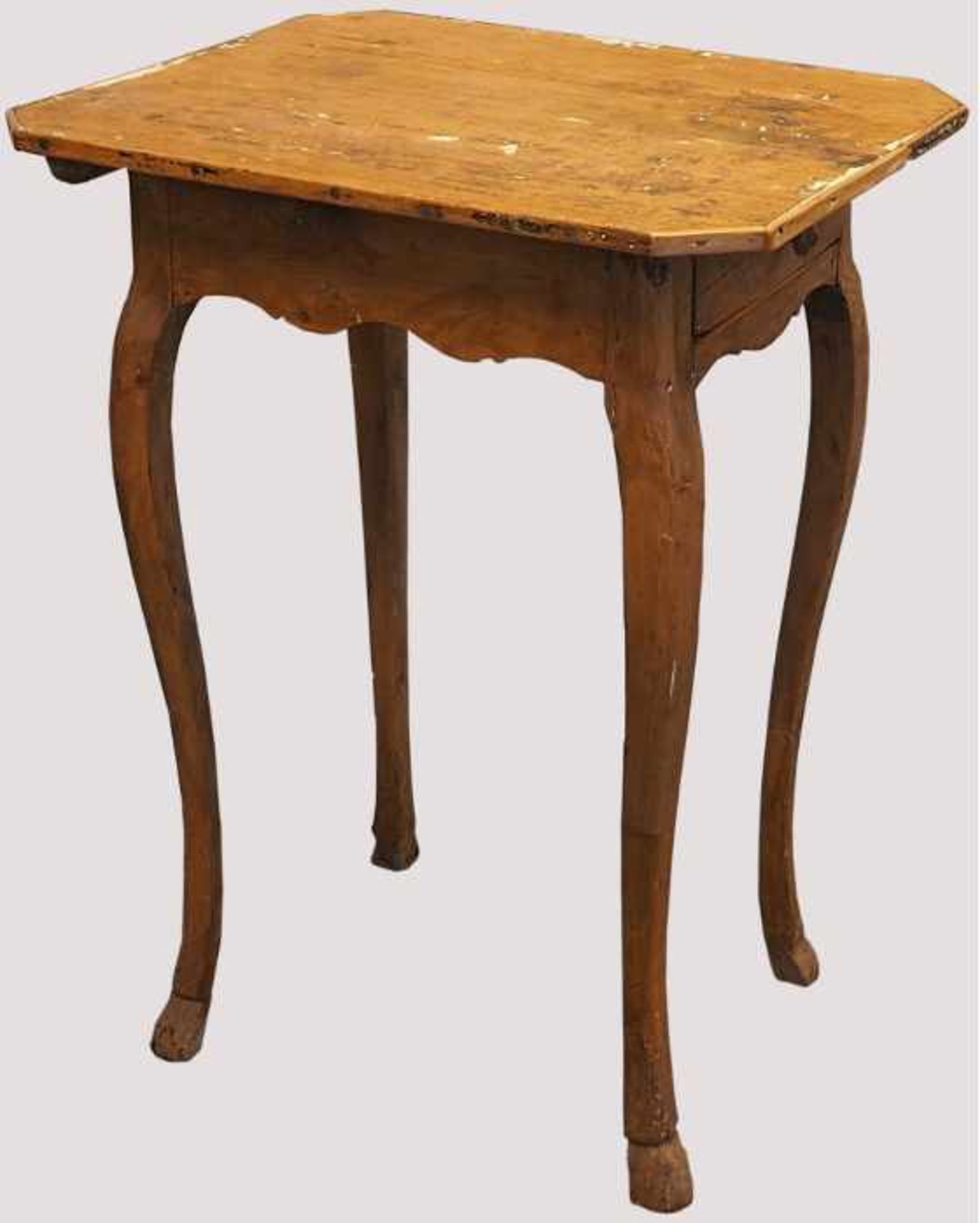 Barocktischchen, 18. Jh.Holz geschnitzt, ca. 78x47x56cm, Asp.