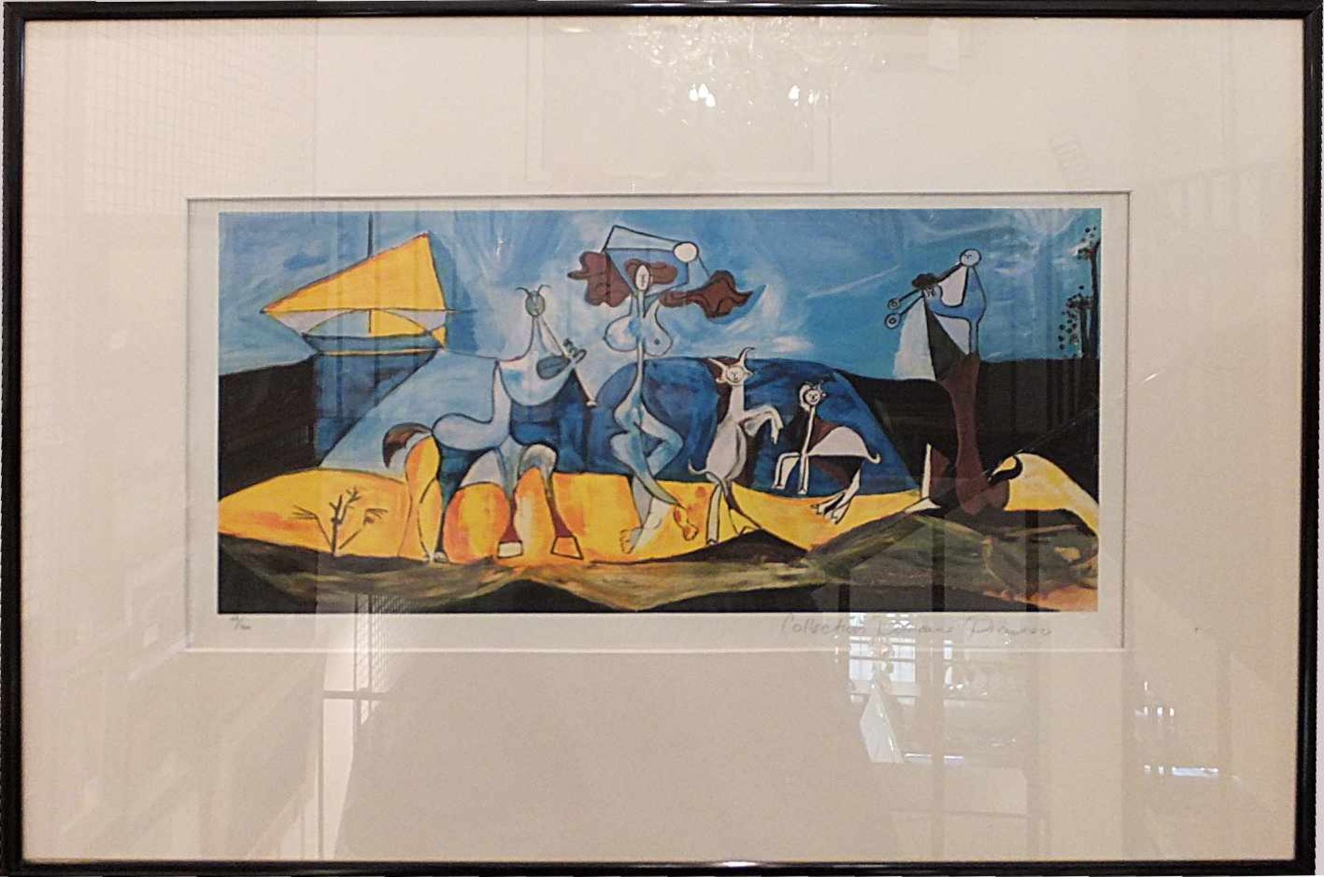 1 Gicleé´-Druck "Joy of Living"R.u. bez. Collection Domaine PICASSO L.u. num. 103/500 ca. 20x45cm - Bild 2 aus 2