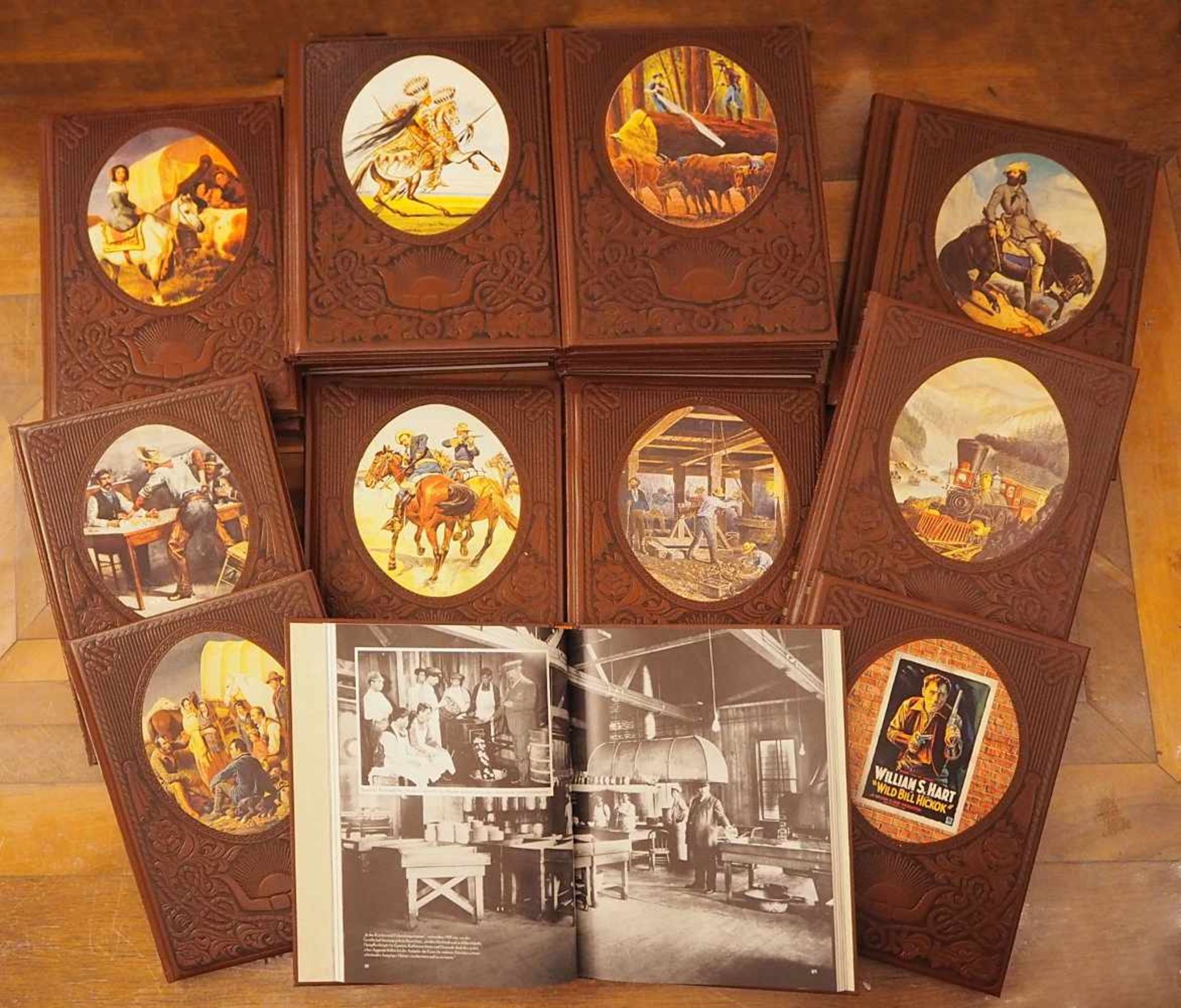 1 Serie Bücher "Der Wilde Westen" Time-Life 1970er Jahre min. Gsp.