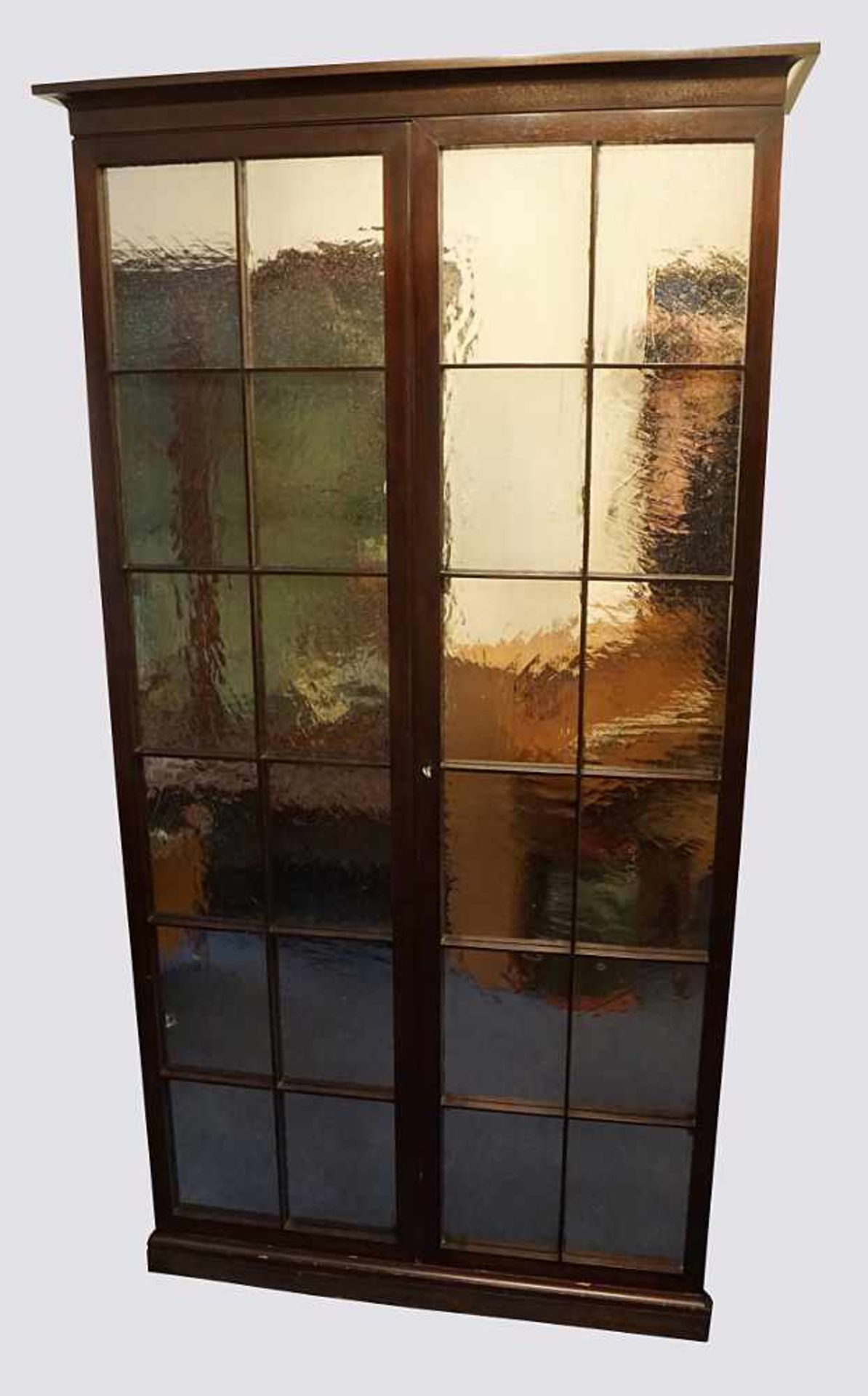 Modellschrank REIM NürnbergMahagoni, 2 Türen mit Spiegelglas, ca. 212x105x40cm, Asp.