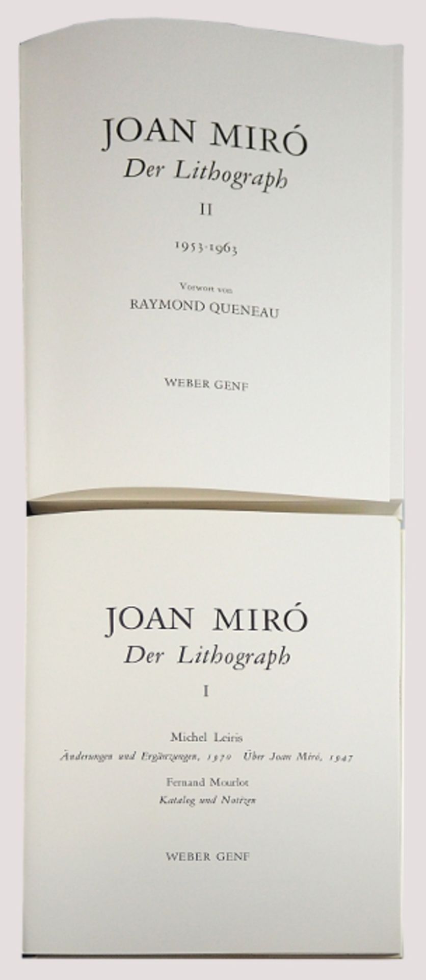 2 Bücher "Joan Miro - Der Lithograph", Teil 1 und 2Hrsg. Michael LEIRIS und Raymond QUENEAU, Weber- - Bild 4 aus 4