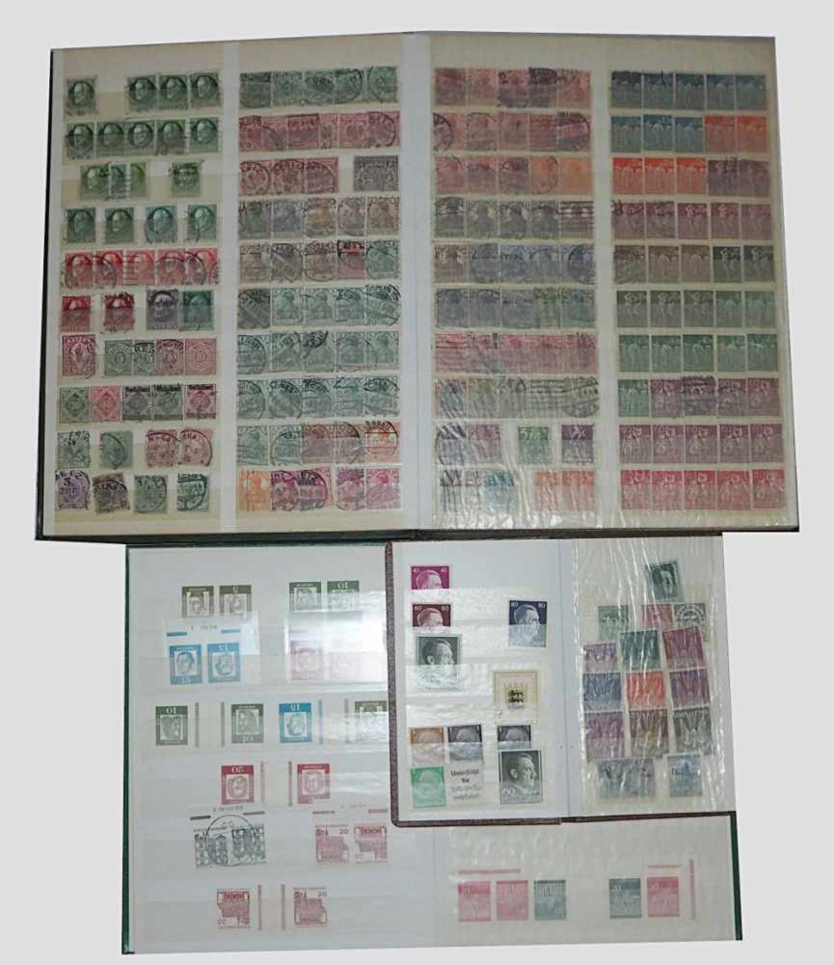 1 Briefmarkensammlung Bayern, Dt. Reich, 3. Reich, BRD, DDR u.a.Posthornsatz gestempelt
