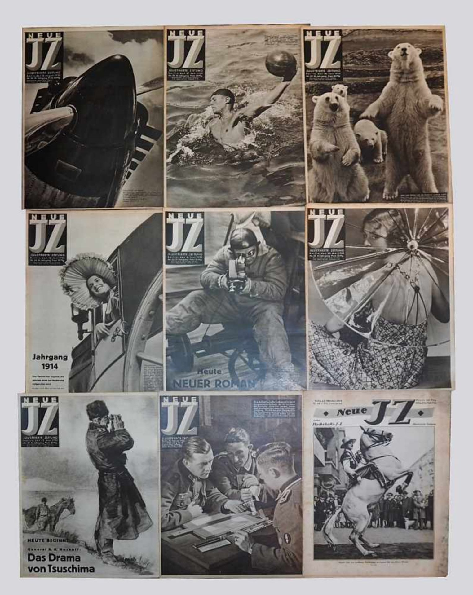 1 Konv. Zeitschriften 1930er/40er Jahre:"Neue illustrierte Zeit" "Münchner illustrierte Presse" " - Bild 2 aus 3