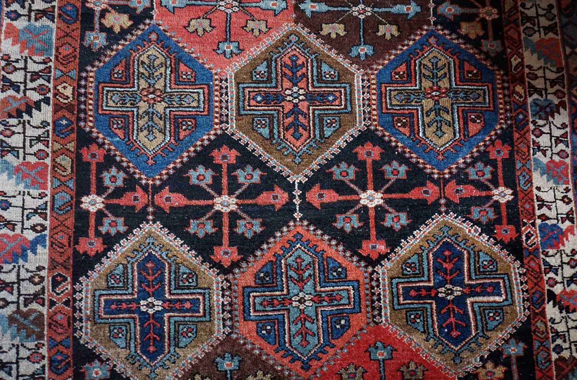 Orientteppich wohl Nordpersien oder Kaukasus, wohl Afshar - Bild 2 aus 3