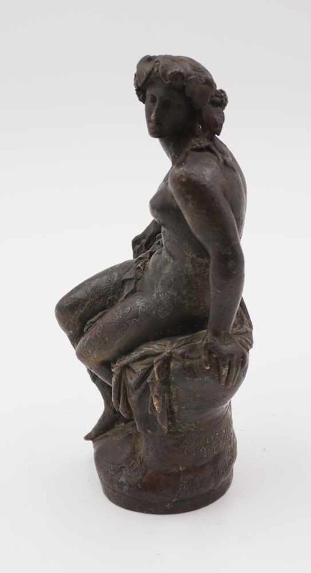 1 Figur wohl Bronzeguss "Mythologische Gottheit" bez. F. BARBEDIENNE und CLÉSINGER - Bild 3 aus 5