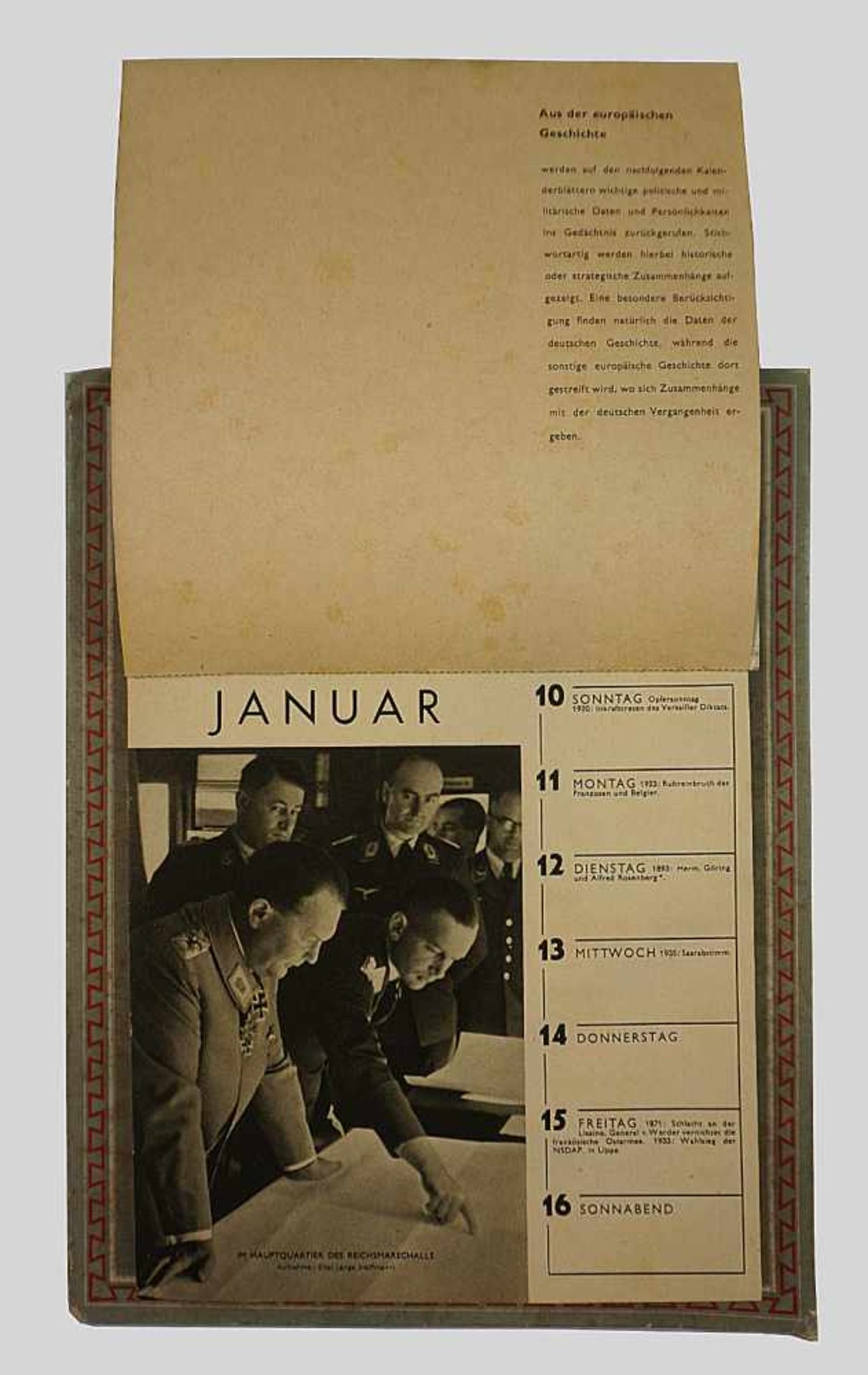 1 Wehrmachtkalender 3. Reich, dat. 1943 - Bild 2 aus 2