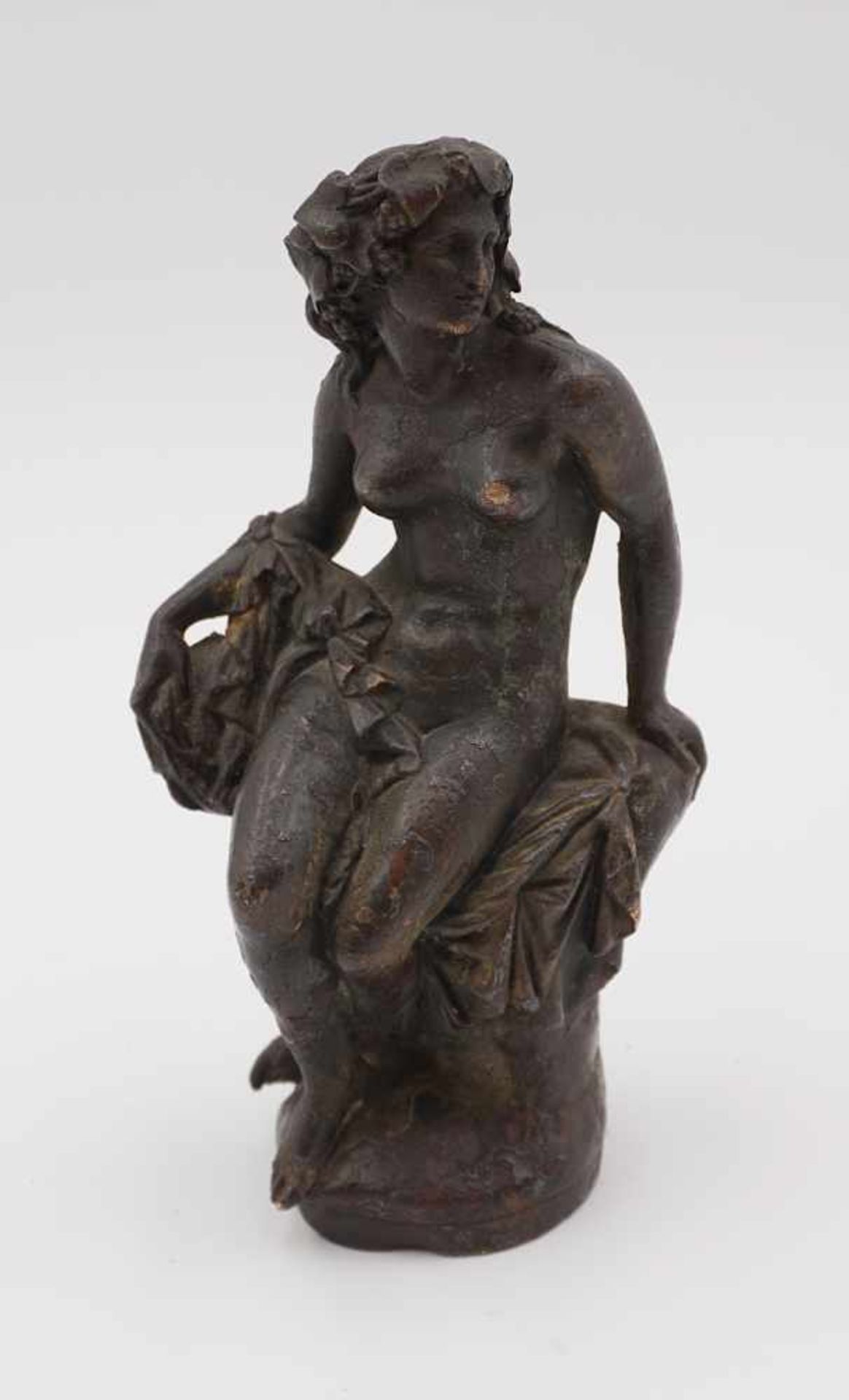 1 Figur wohl Bronzeguss "Mythologische Gottheit" bez. F. BARBEDIENNE und CLÉSINGER
