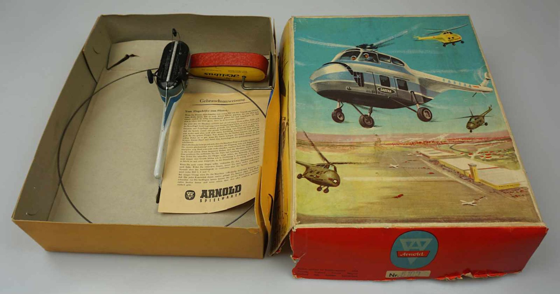 1 Fernlenkhubschrauber "Helibus 5100" Blech u.a. ARNOLD