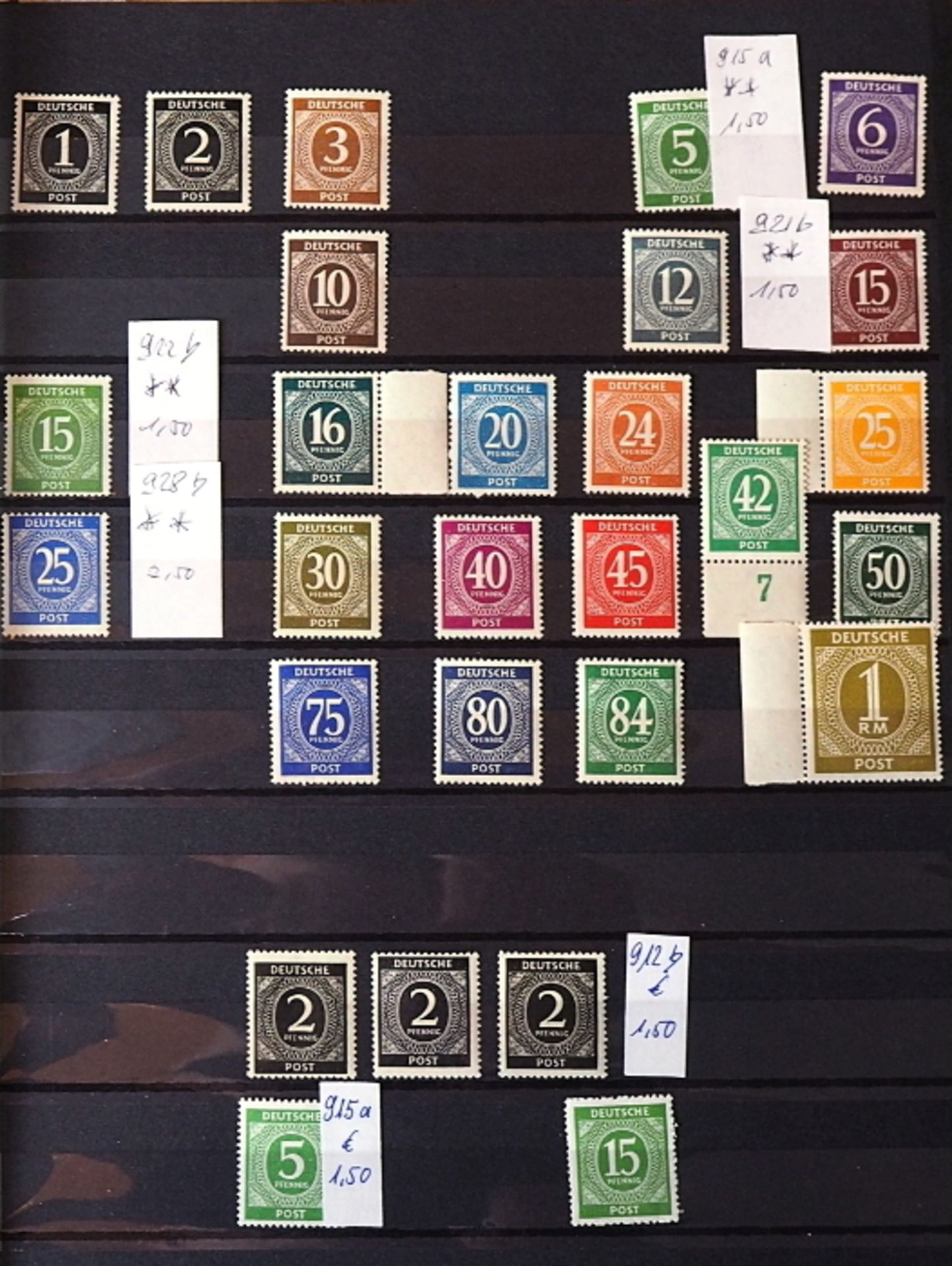 Sammlung Briefmarken, Ersttagsbriefe, Briefe, Fehldrucke u.a., gestempelt/ungestempelt, - Image 4 of 7