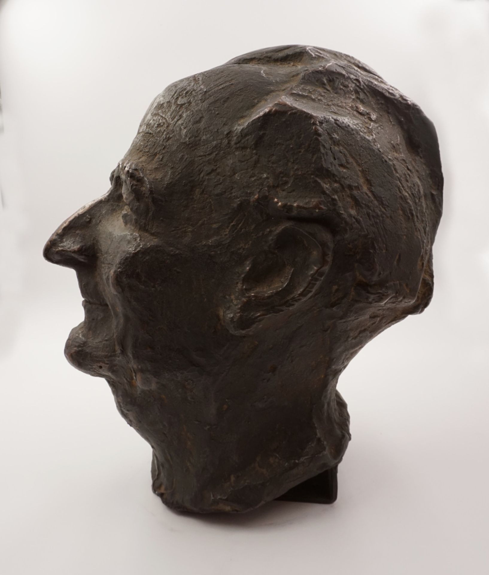 2 Plastiken Bronze "Portrait von Dr. Joseph E. Drexel, Gründer der Nürnberger Nachrichten und s - Bild 7 aus 7
