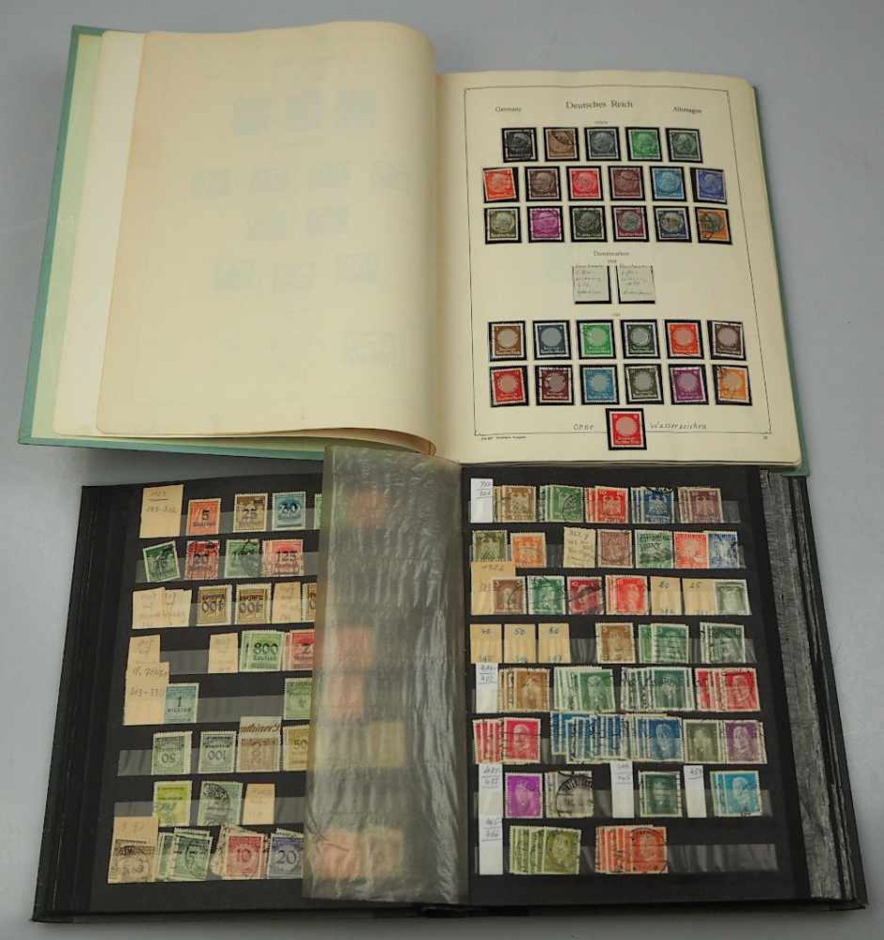 1 Konv. Briefmarken Deutsches Reich, Bayern, Österreich, III. Reich, Berlin, BRD, DDR, Sowjetisc