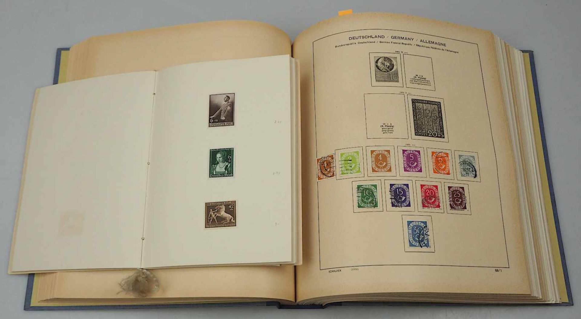 1 Konv. Briefmarken Deutsches Reich, III. Reich, BRD, Berlin u.a.