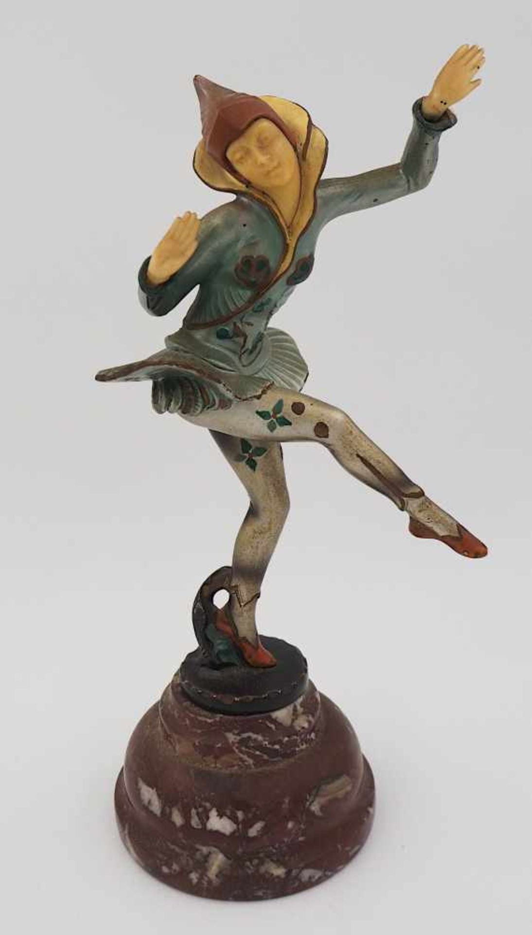 1 Figur Metalll u.a."Tänzerin" wohl um 1900-1920