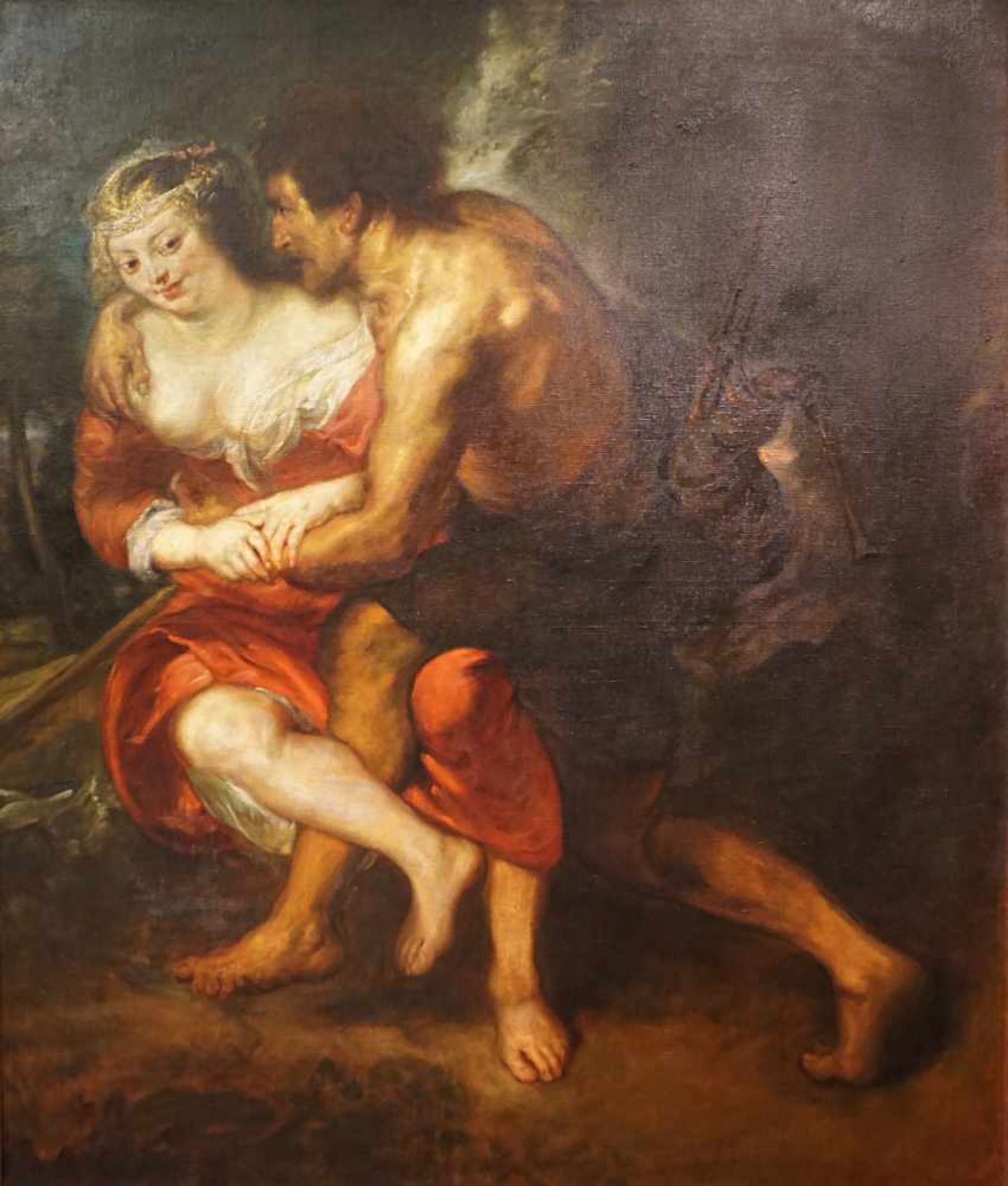 1 Ölgemälde "Schäferszene" Kopie nach Peter Paul Rubens,