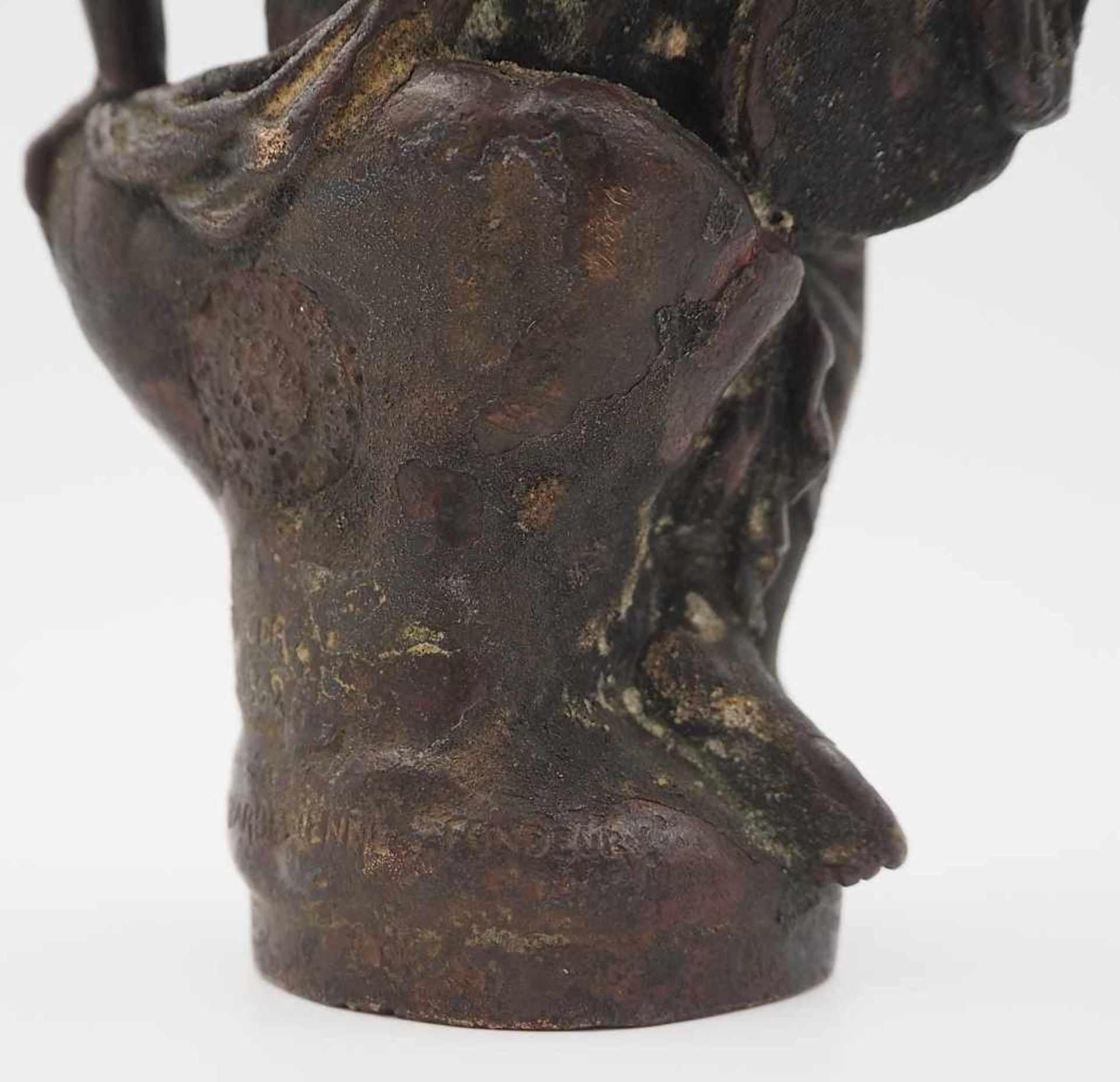 1 Figur wohl Bronzeguss "Mythologische Gottheit" bez. F. BARBEDIENNE und CLÉSINGER - Bild 4 aus 5
