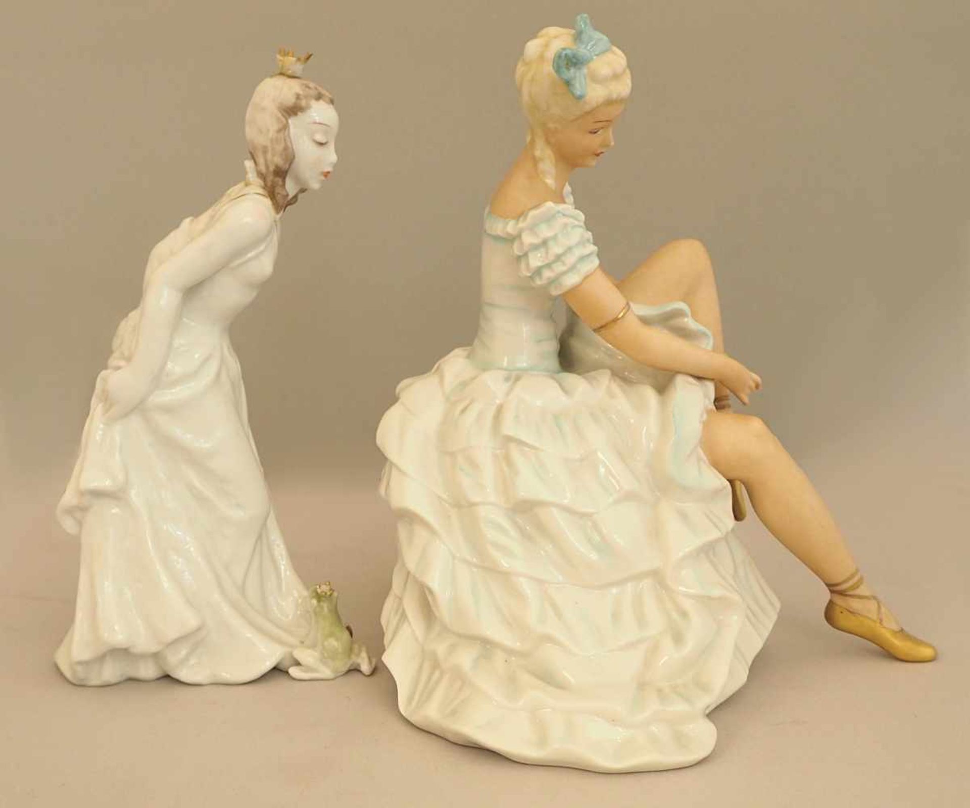 2 Figuren Porzellan ROSENTHAL u.a, "Der Froschkönig", "Ballerina", - Bild 4 aus 5